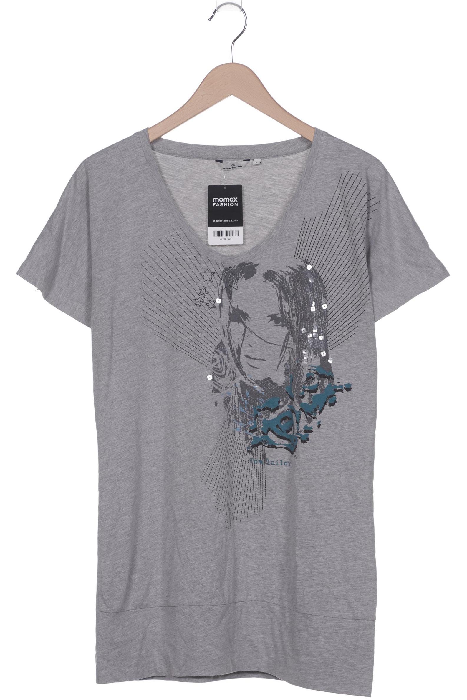 

Tom Tailor Damen T-Shirt, grau, Gr. 42