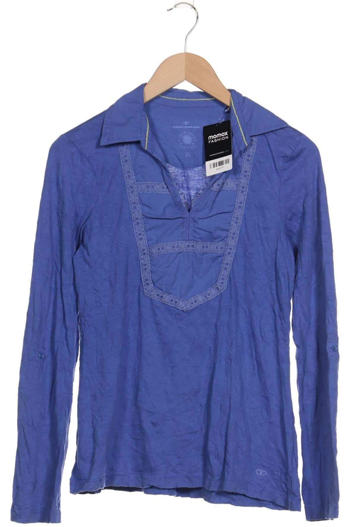 

Tom Tailor Damen Langarmshirt, blau, Gr. 34