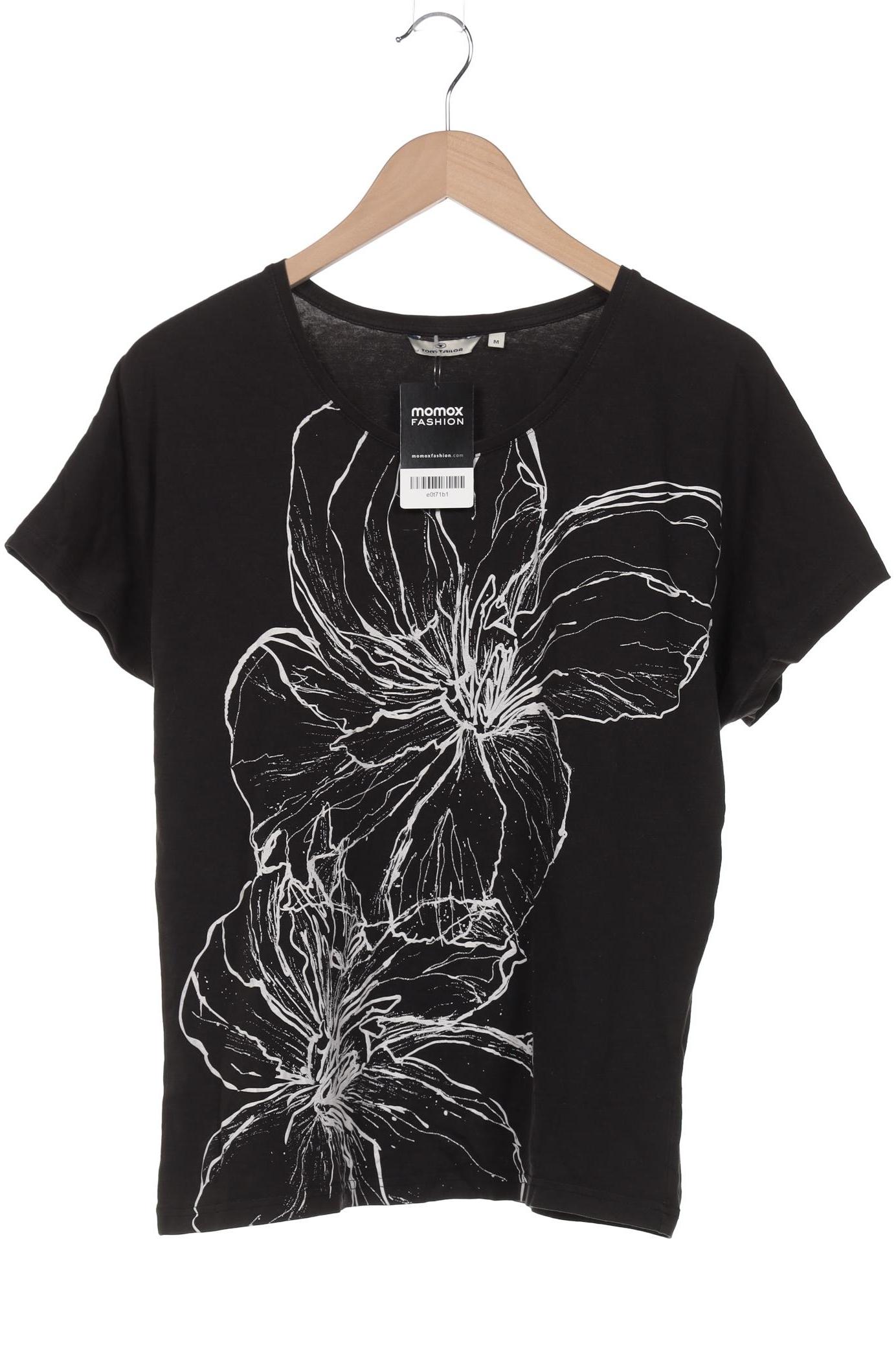 

Tom Tailor Damen T-Shirt, schwarz, Gr. 38