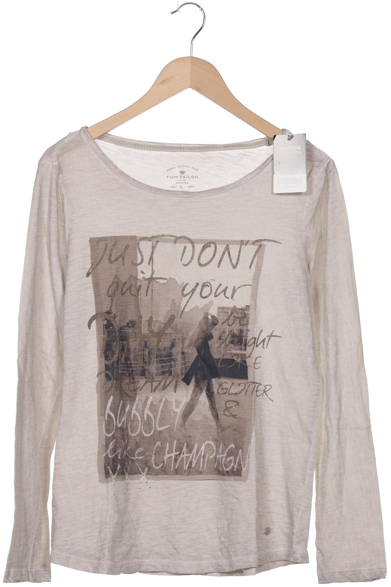 

Tom Tailor Damen Langarmshirt, grau, Gr. 42