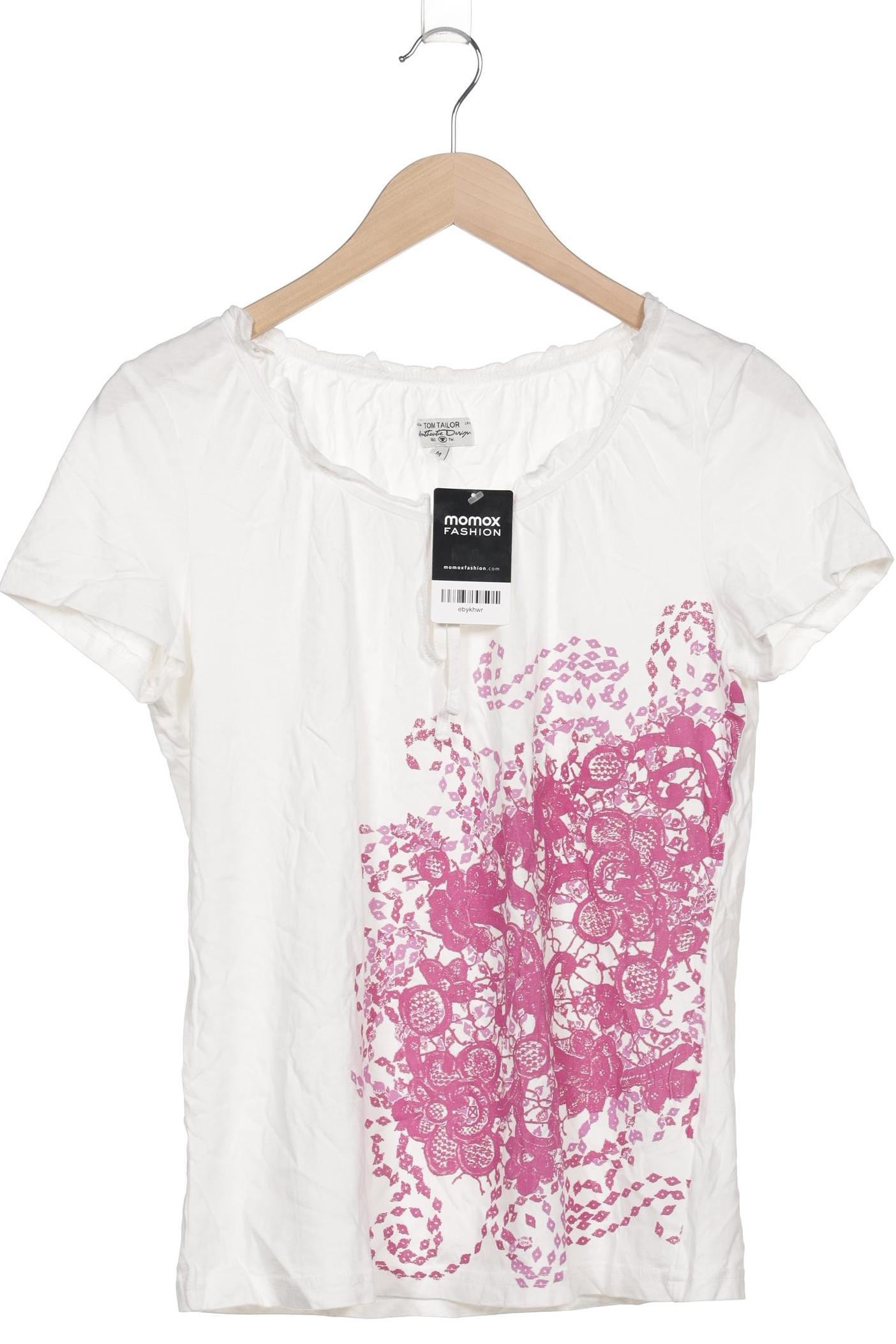 

Tom Tailor Damen T-Shirt, weiß, Gr. 38