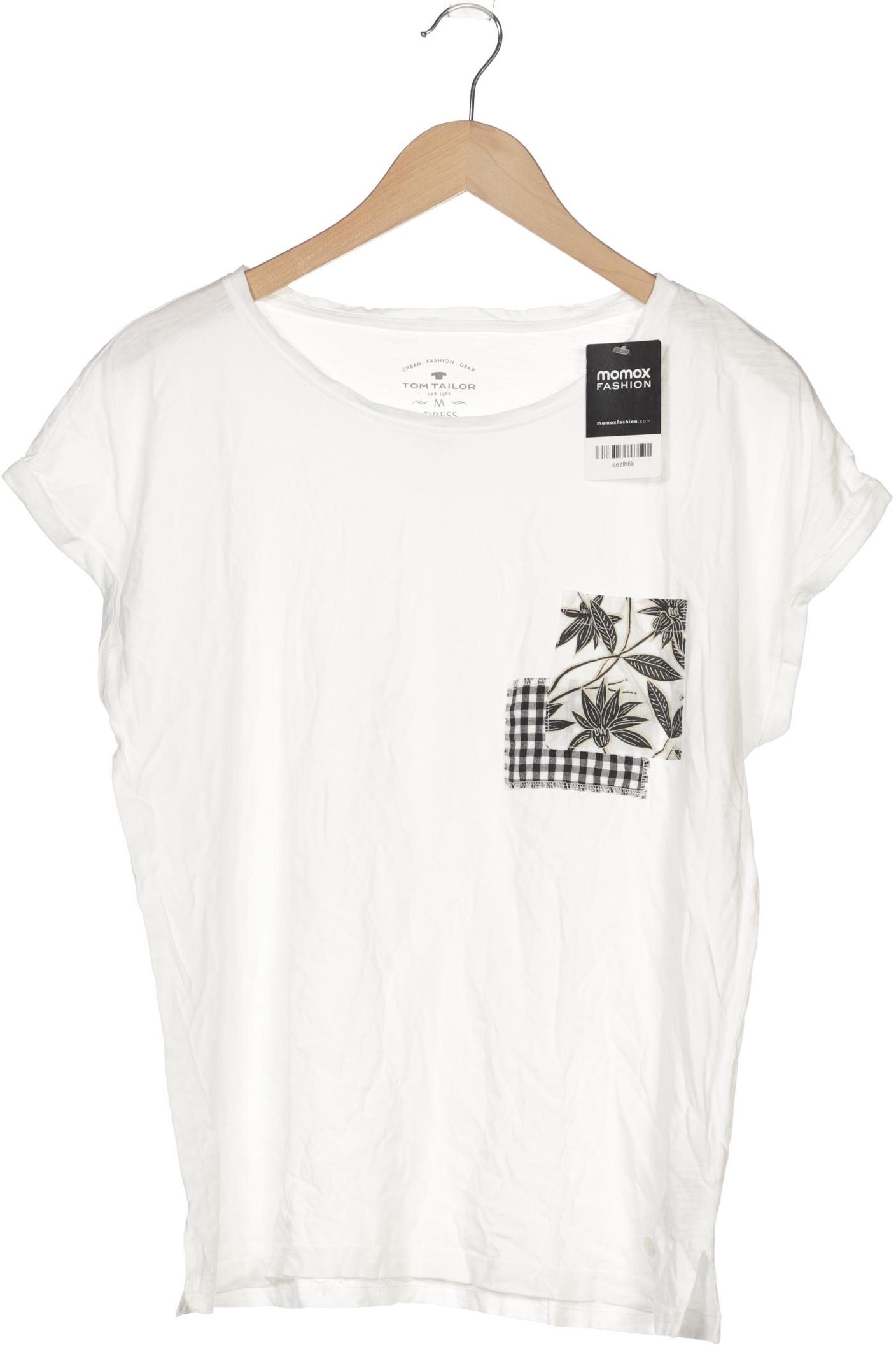 

Tom Tailor Damen T-Shirt, weiß, Gr. 38