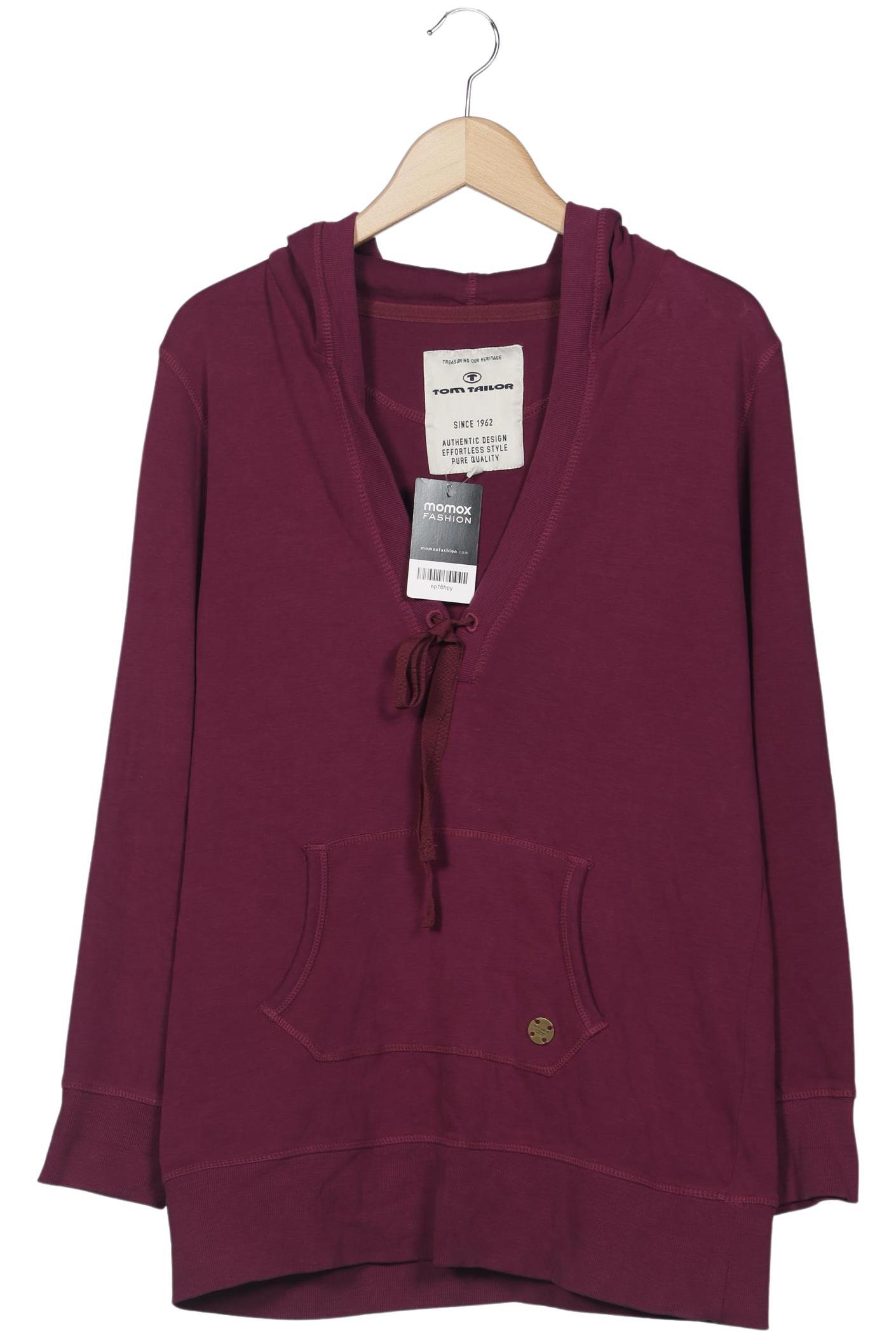 

Tom Tailor Damen Kapuzenpullover, bordeaux, Gr. 42