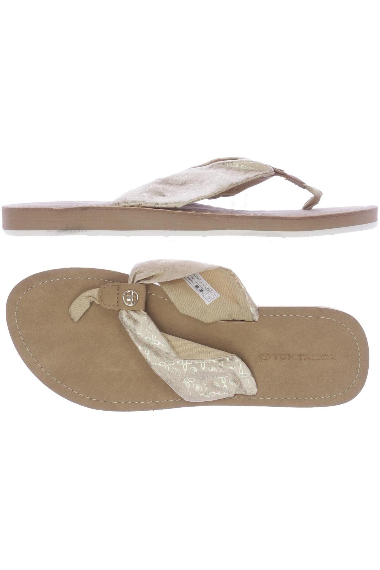 

Tom Tailor Damen Sandale, beige, Gr. 38