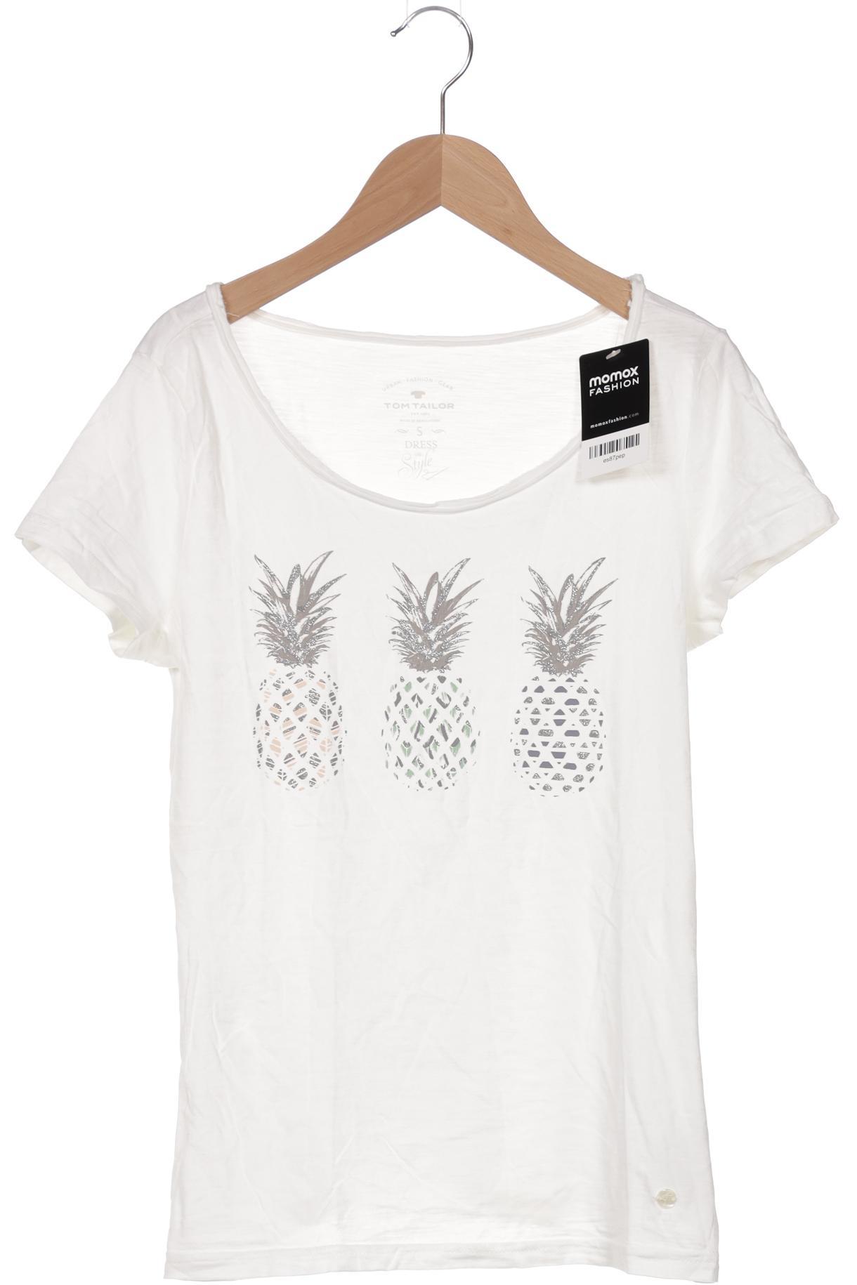 

Tom Tailor Damen T-Shirt, weiß, Gr. 36