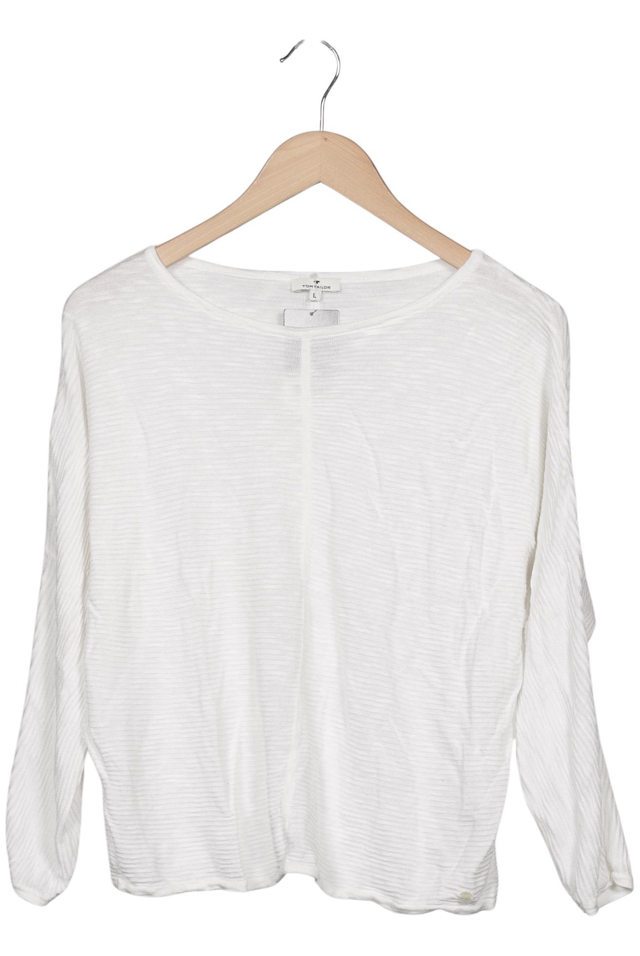 

Tom Tailor Damen Langarmshirt, weiß, Gr. 42