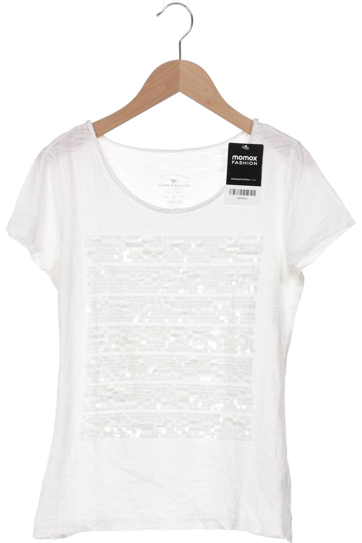 

Tom Tailor Damen T-Shirt, weiß, Gr. 36