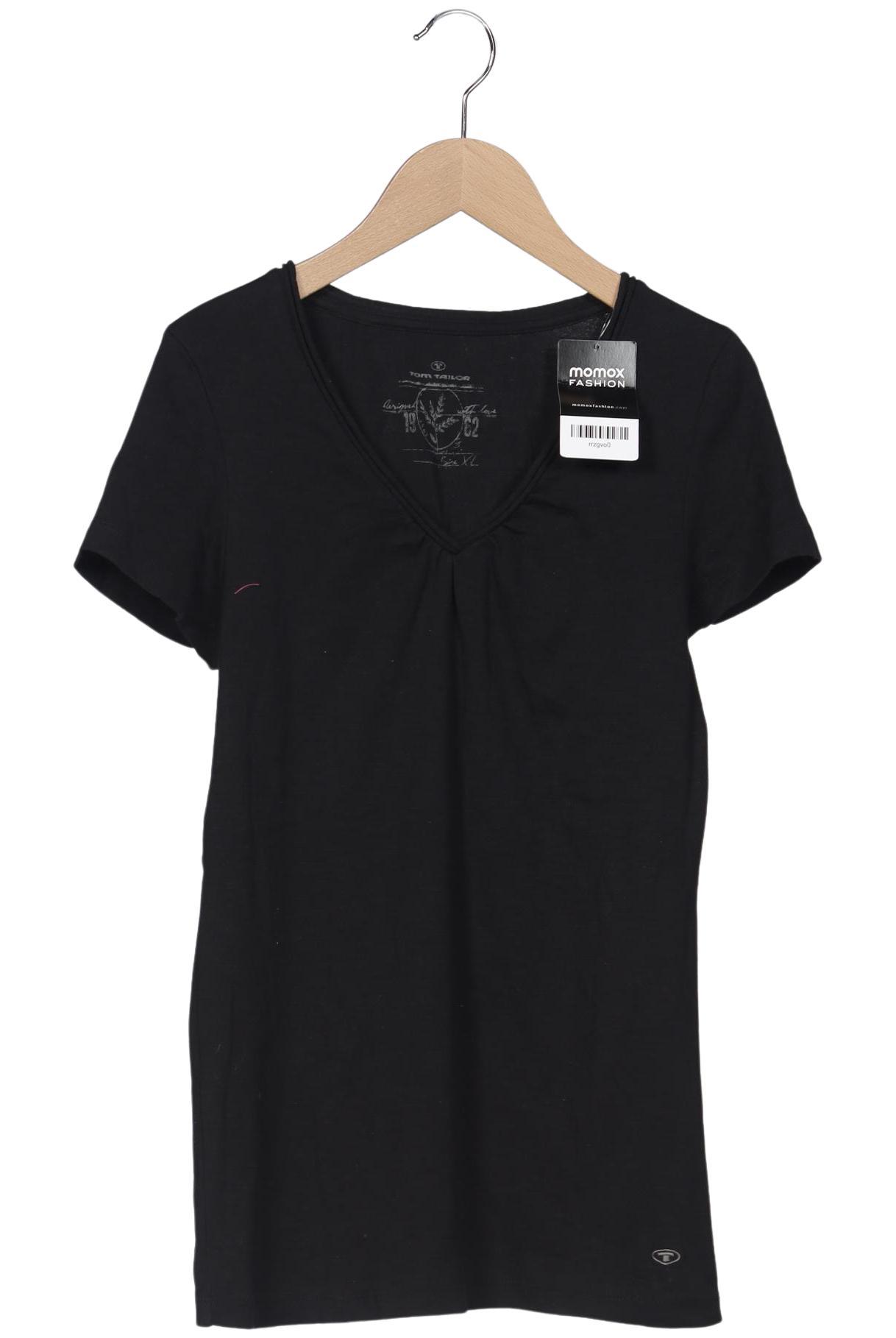 

Tom Tailor Damen T-Shirt, schwarz, Gr. 44