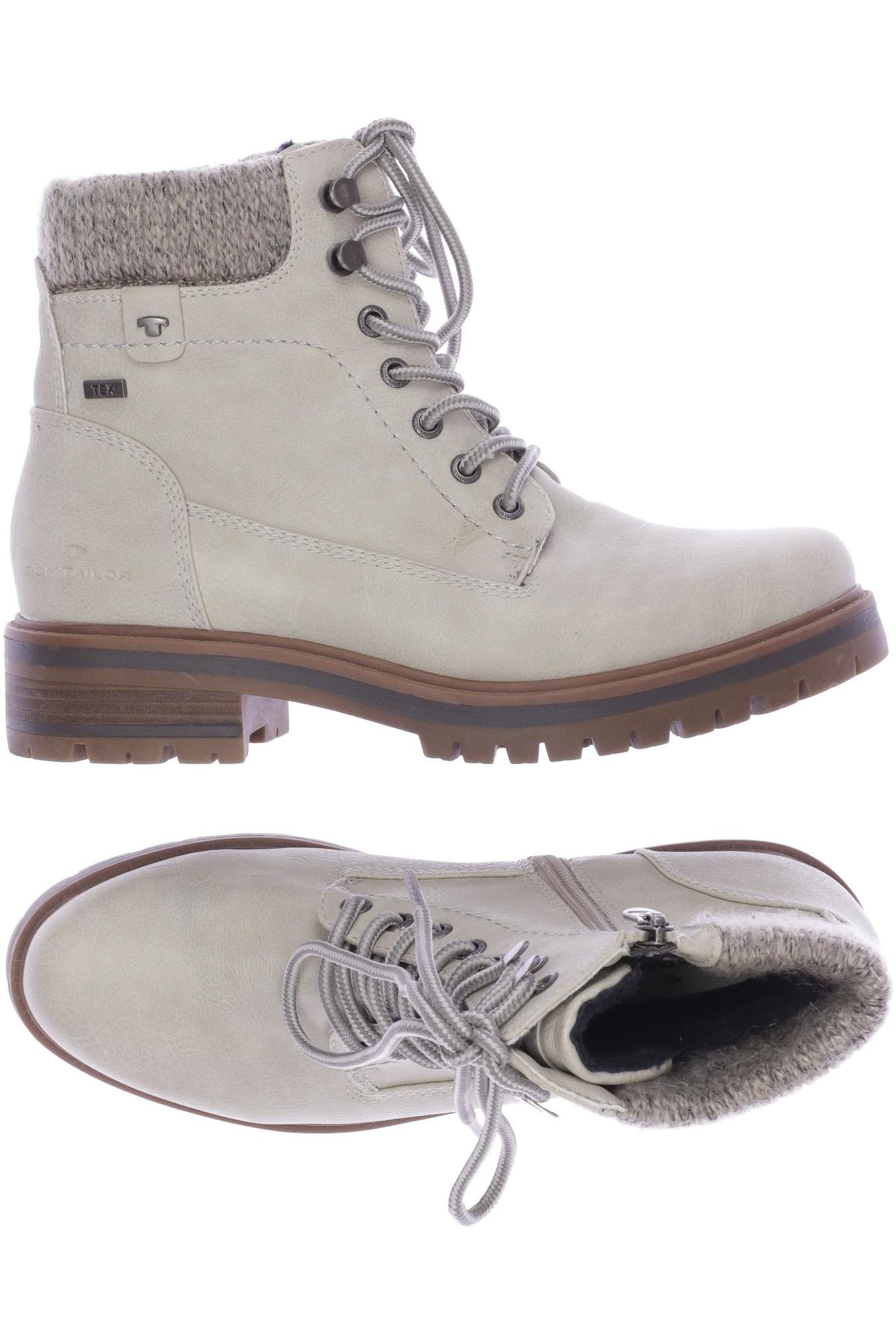 

Tom Tailor Damen Stiefelette, cremeweiß, Gr. 40