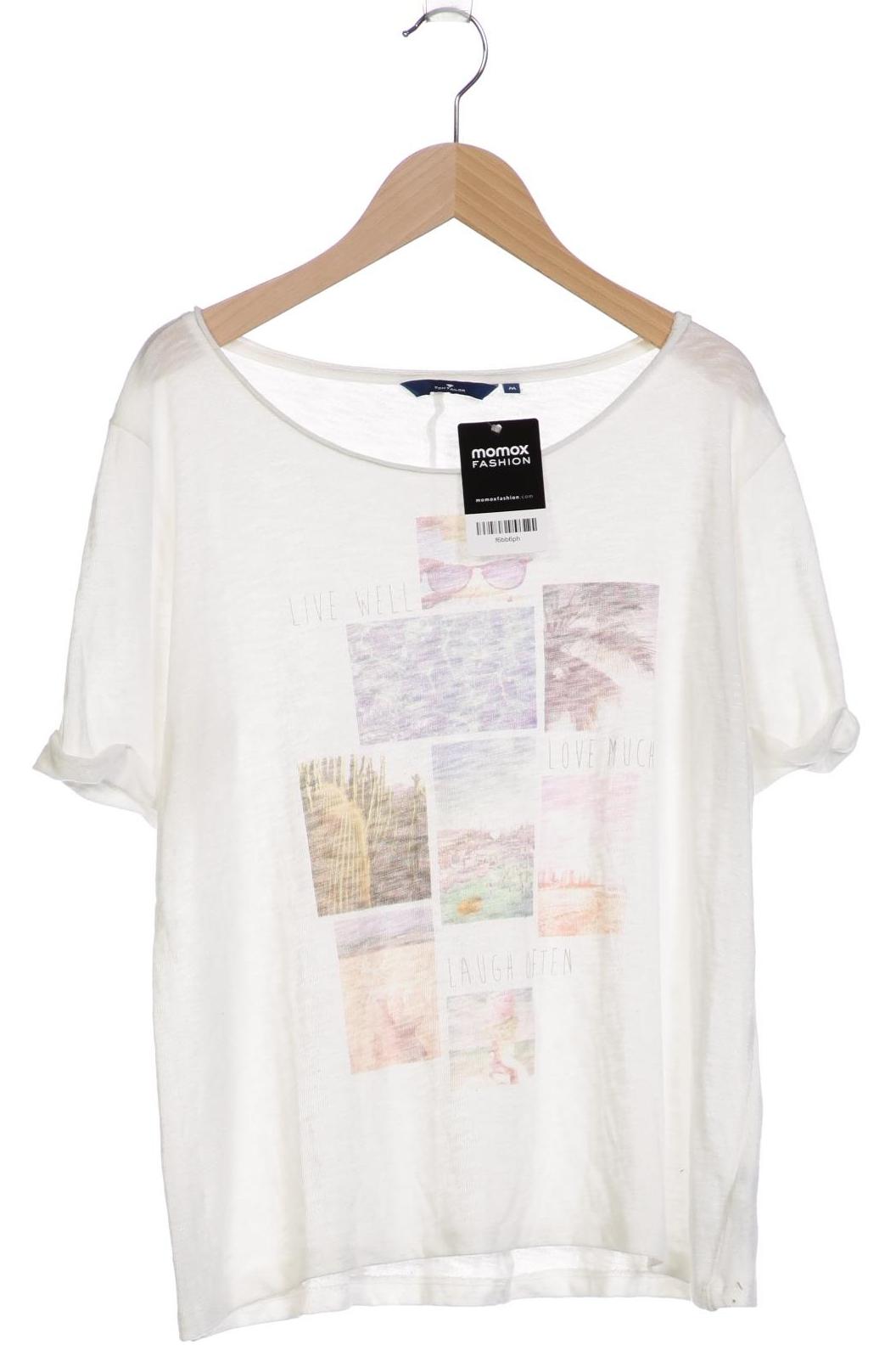

Tom Tailor Damen T-Shirt, weiß, Gr. 38