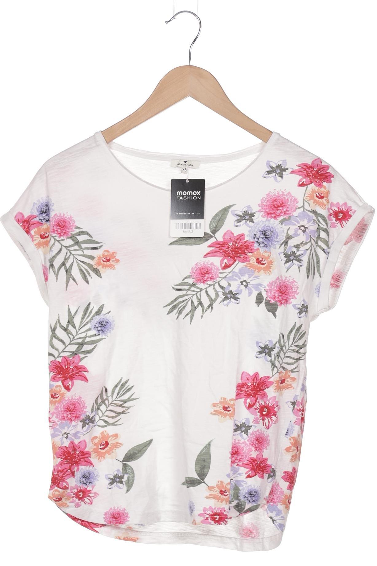 

Tom Tailor Damen T-Shirt, weiß, Gr. 34