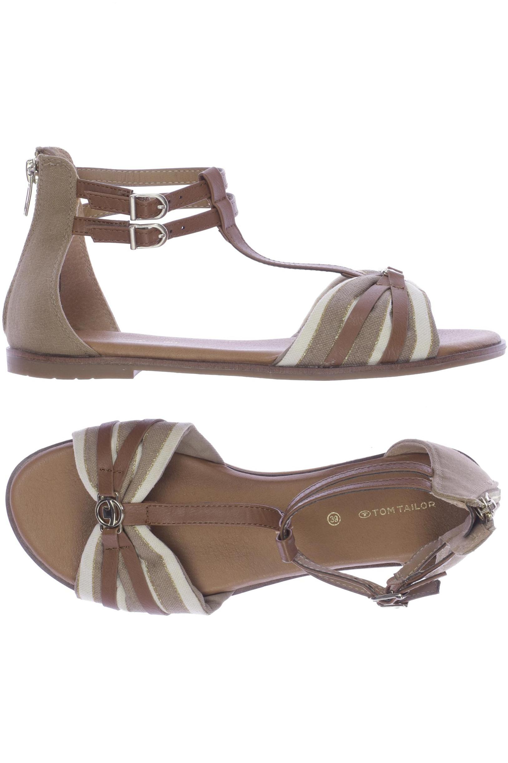 

Tom Tailor Damen Sandale, beige, Gr. 39