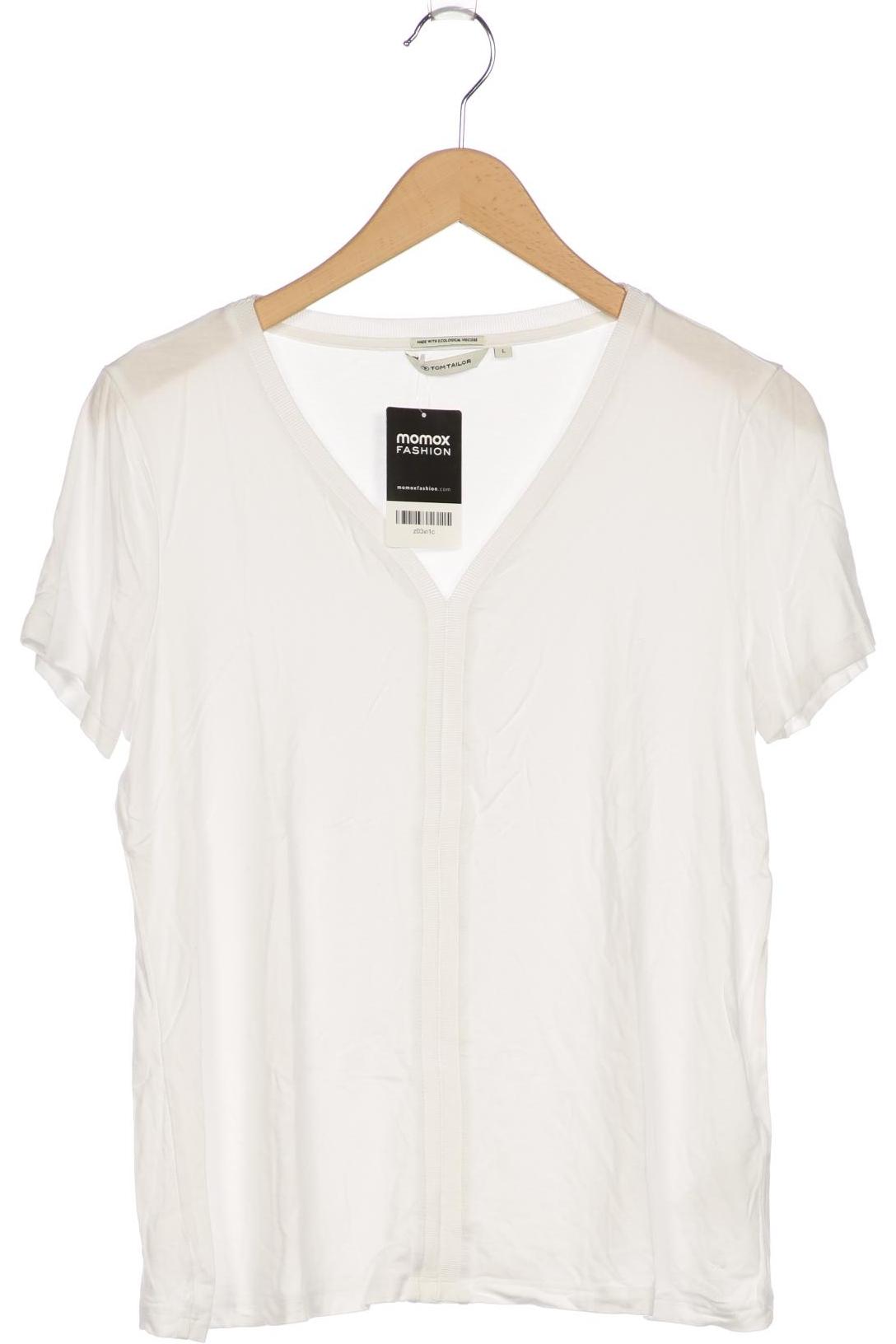 

Tom Tailor Damen T-Shirt, weiß, Gr. 42