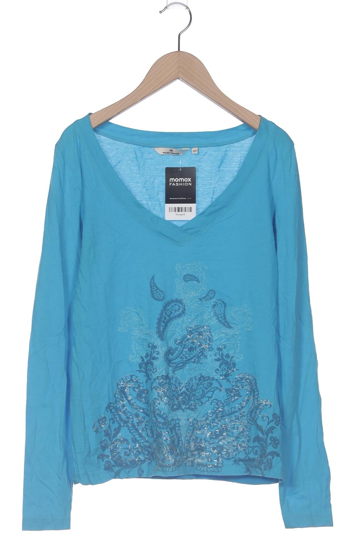 

Tom Tailor Damen Langarmshirt, blau, Gr. 34