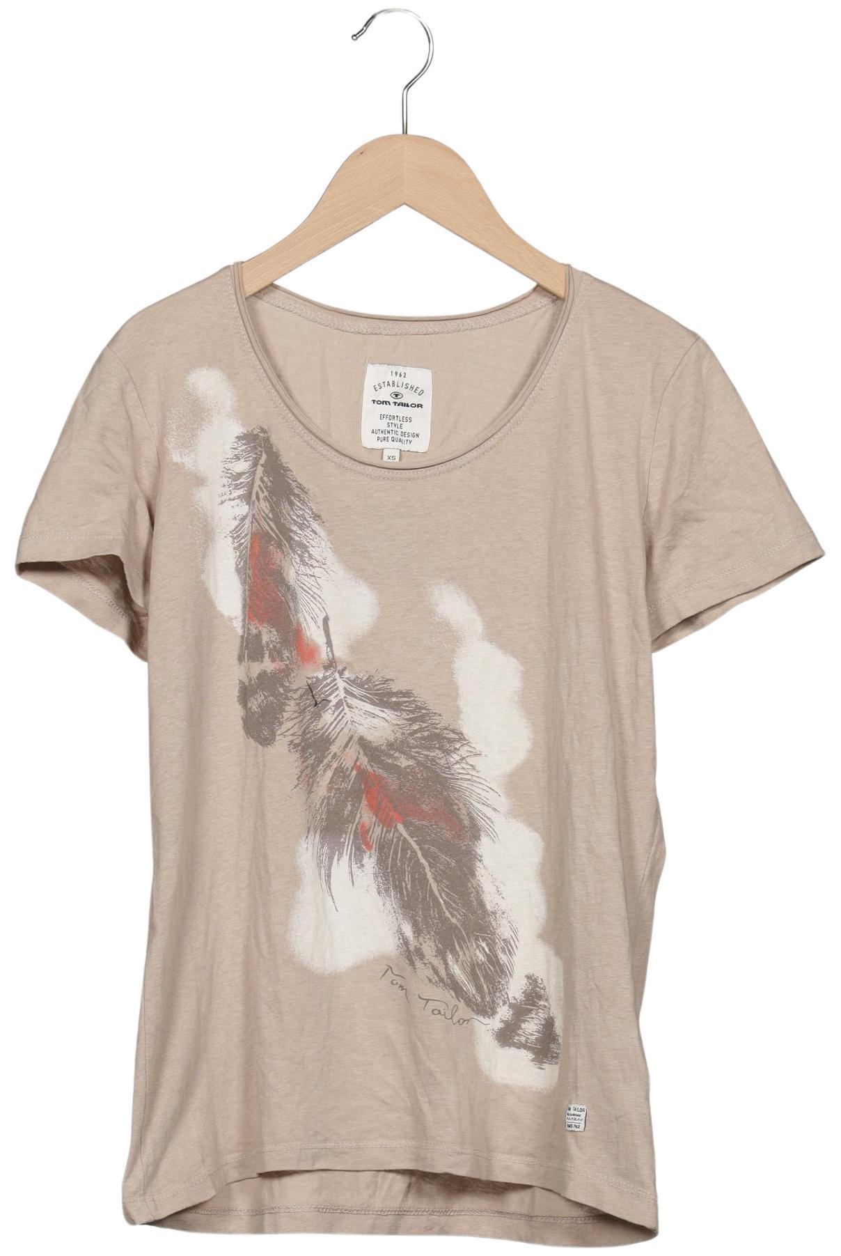 

Tom Tailor Damen T-Shirt, beige, Gr. 34