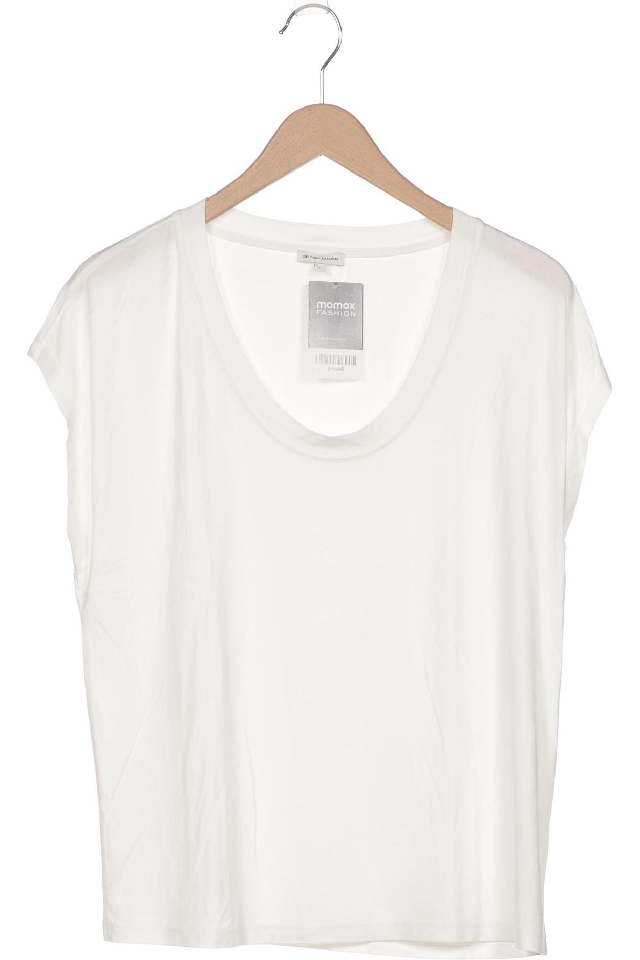 

Tom Tailor Damen T-Shirt, weiß, Gr. 42