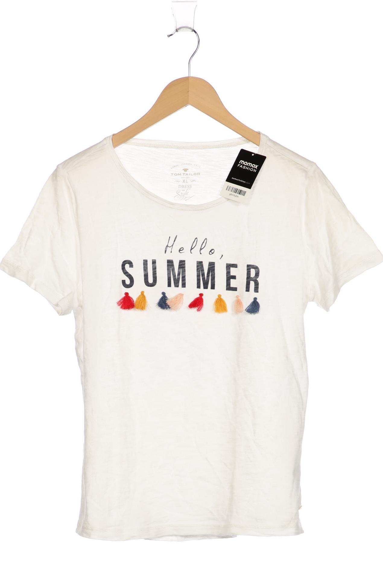

Tom Tailor Damen T-Shirt, weiß, Gr. 44