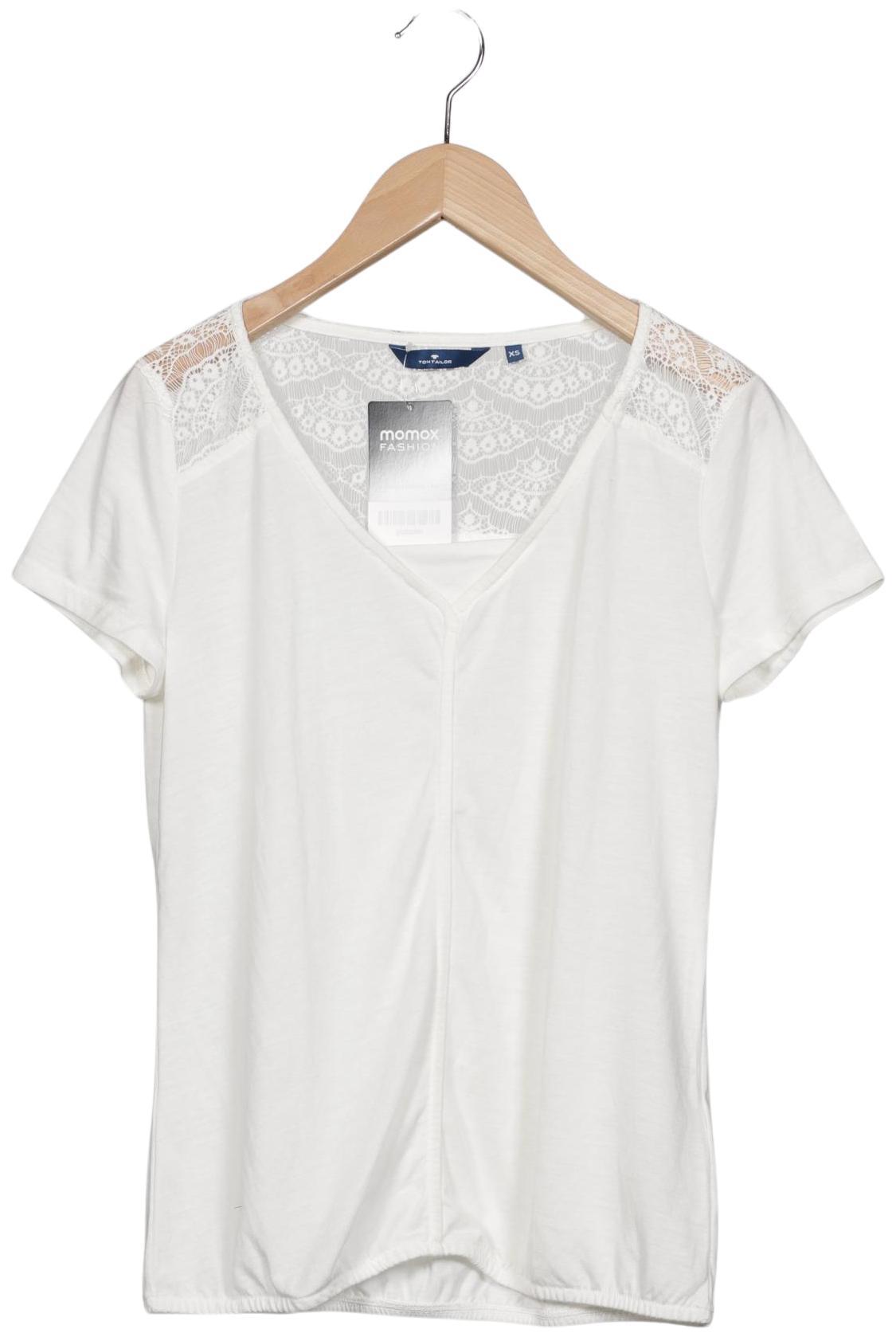 

Tom Tailor Damen T-Shirt, cremeweiß, Gr. 34