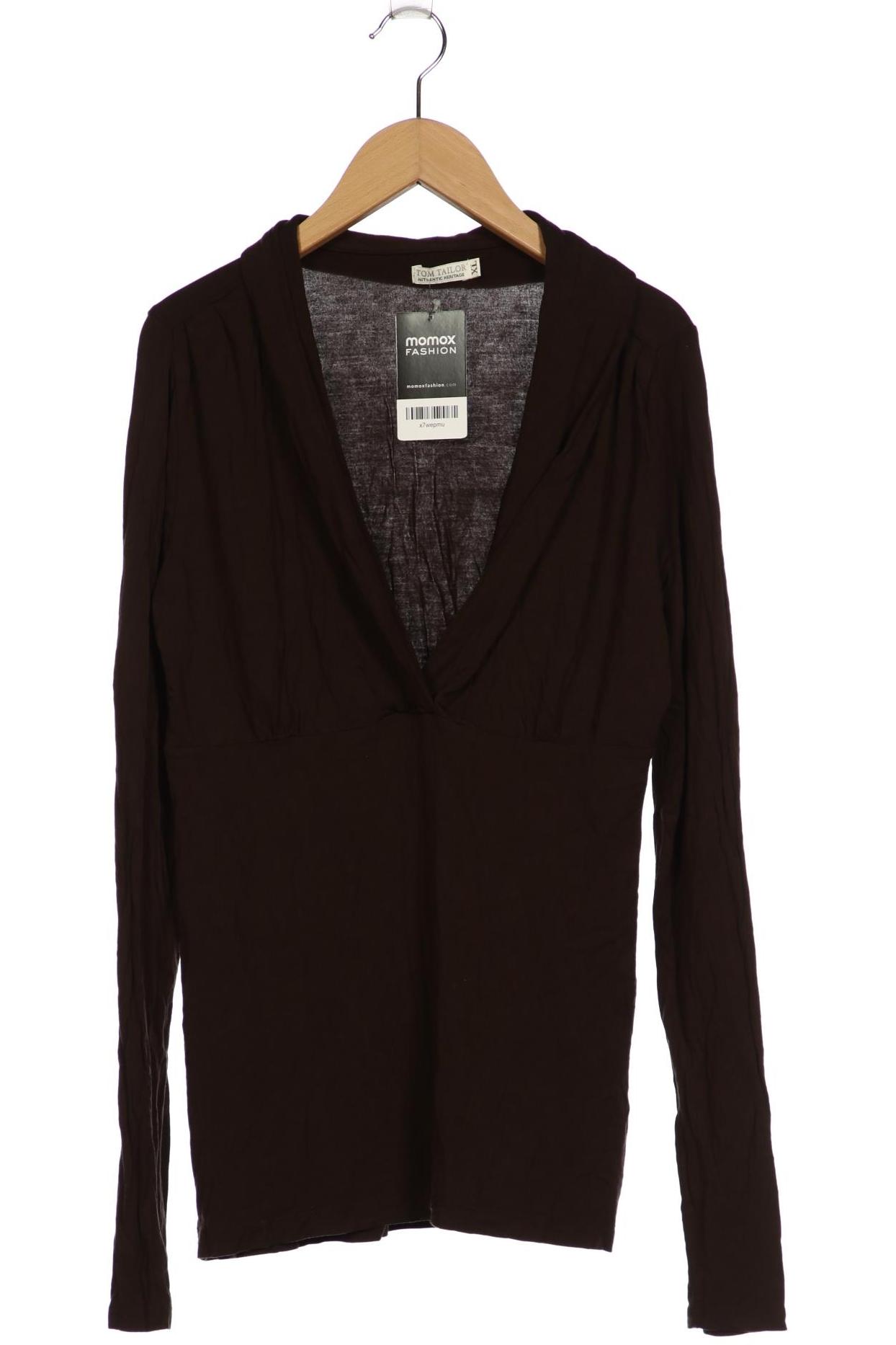 

Tom Tailor Damen Langarmshirt, braun, Gr. 44