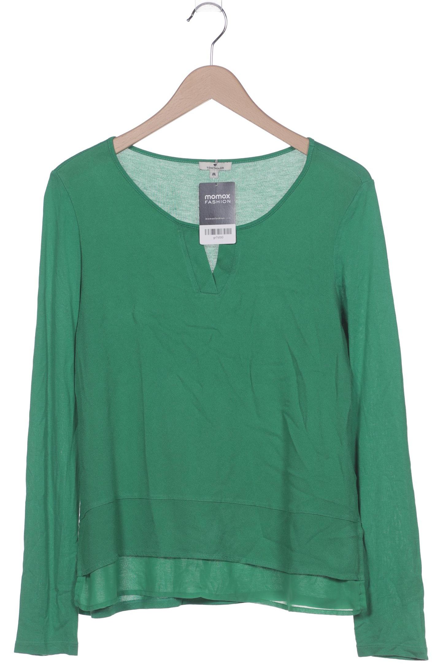 

Tom Tailor Damen Langarmshirt, grün, Gr. 38