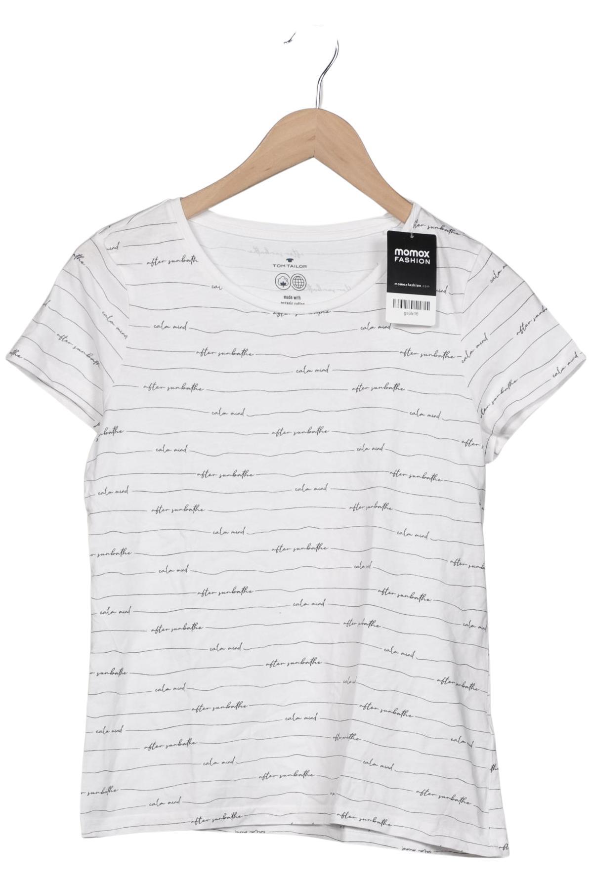 

Tom Tailor Damen T-Shirt, weiß, Gr. 36