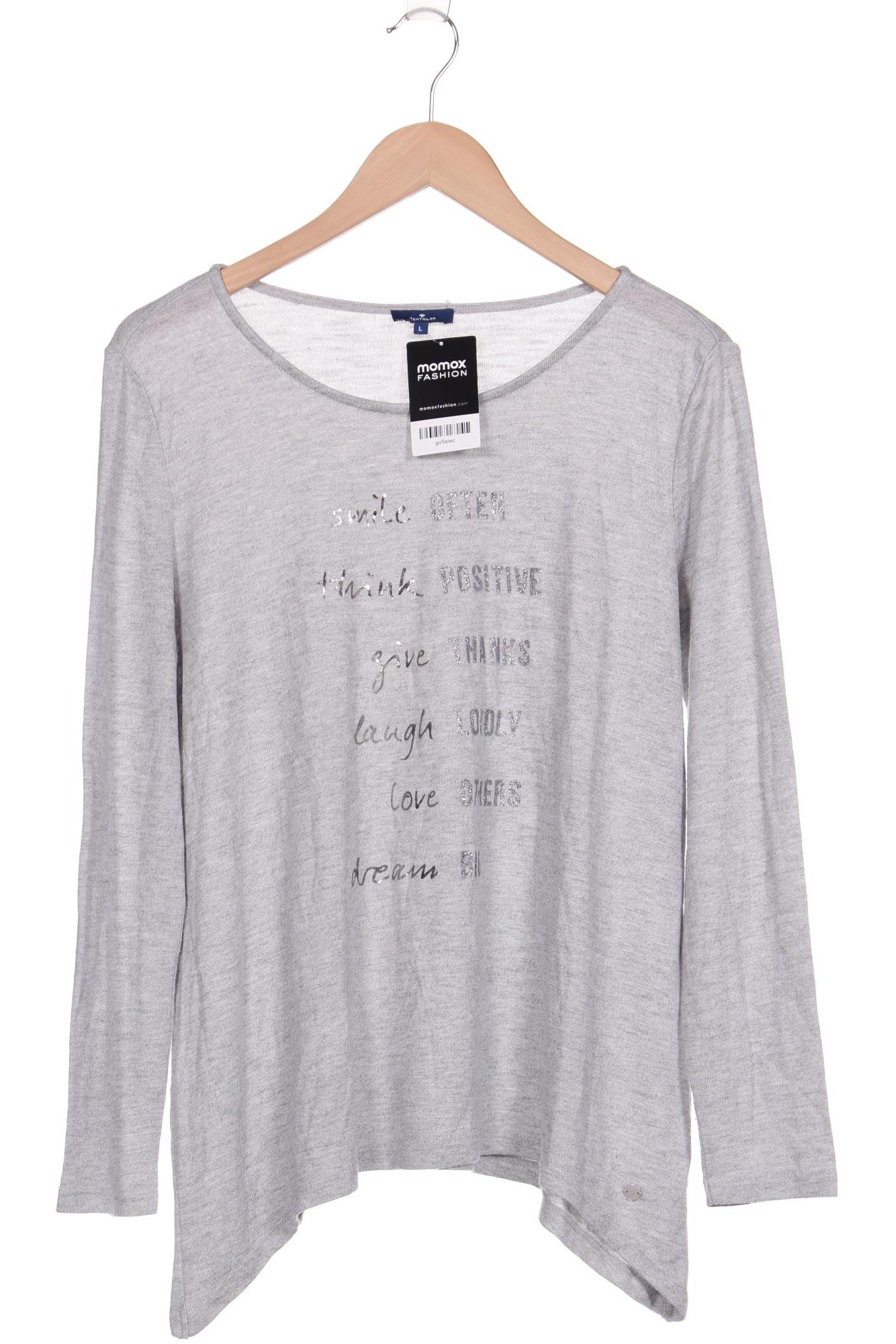 

Tom Tailor Damen Langarmshirt, grau