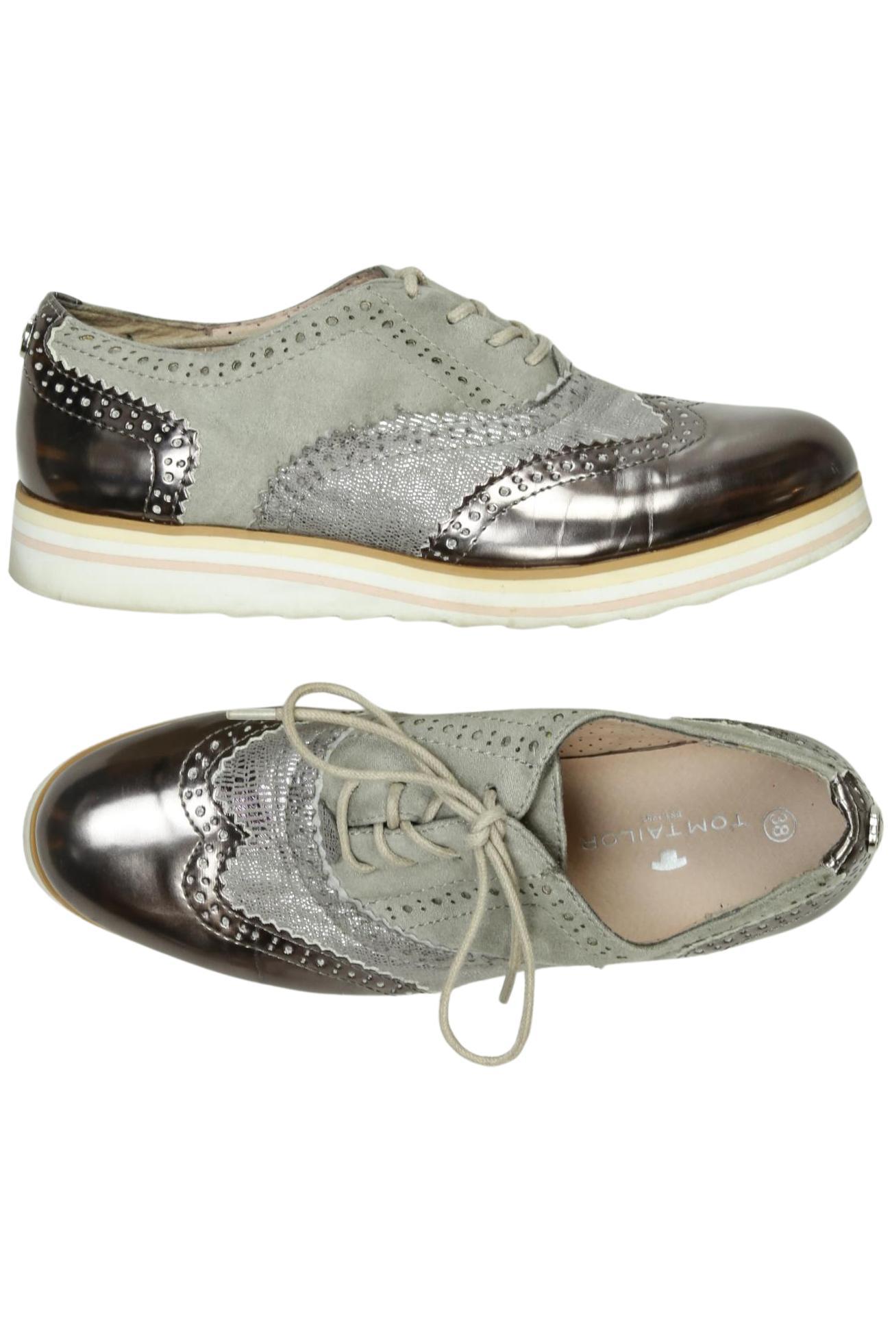 

Tom Tailor Damen Halbschuh, grau, Gr. 38