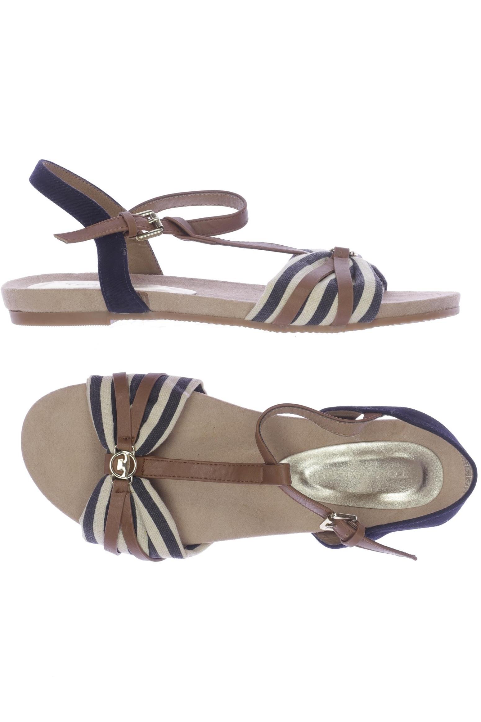 

Tom Tailor Damen Sandale, beige, Gr. 40