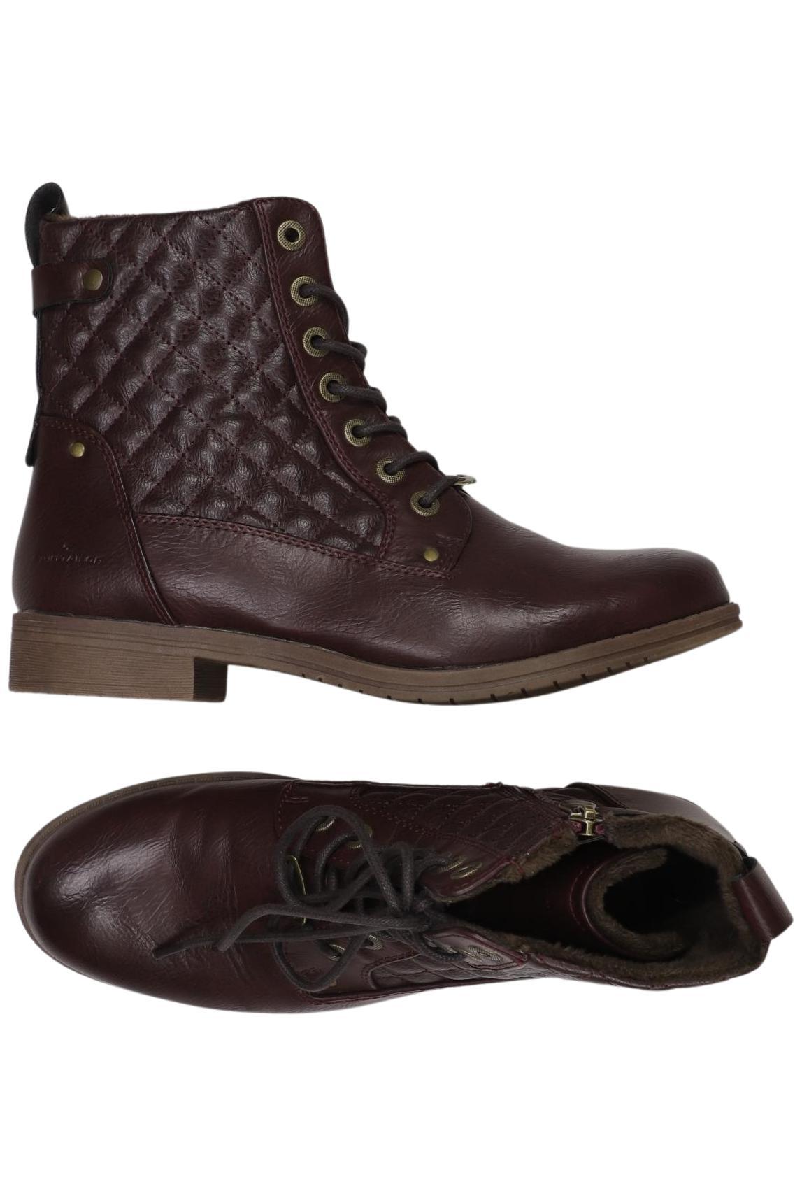 

Tom Tailor Damen Stiefelette, bordeaux, Gr. 40