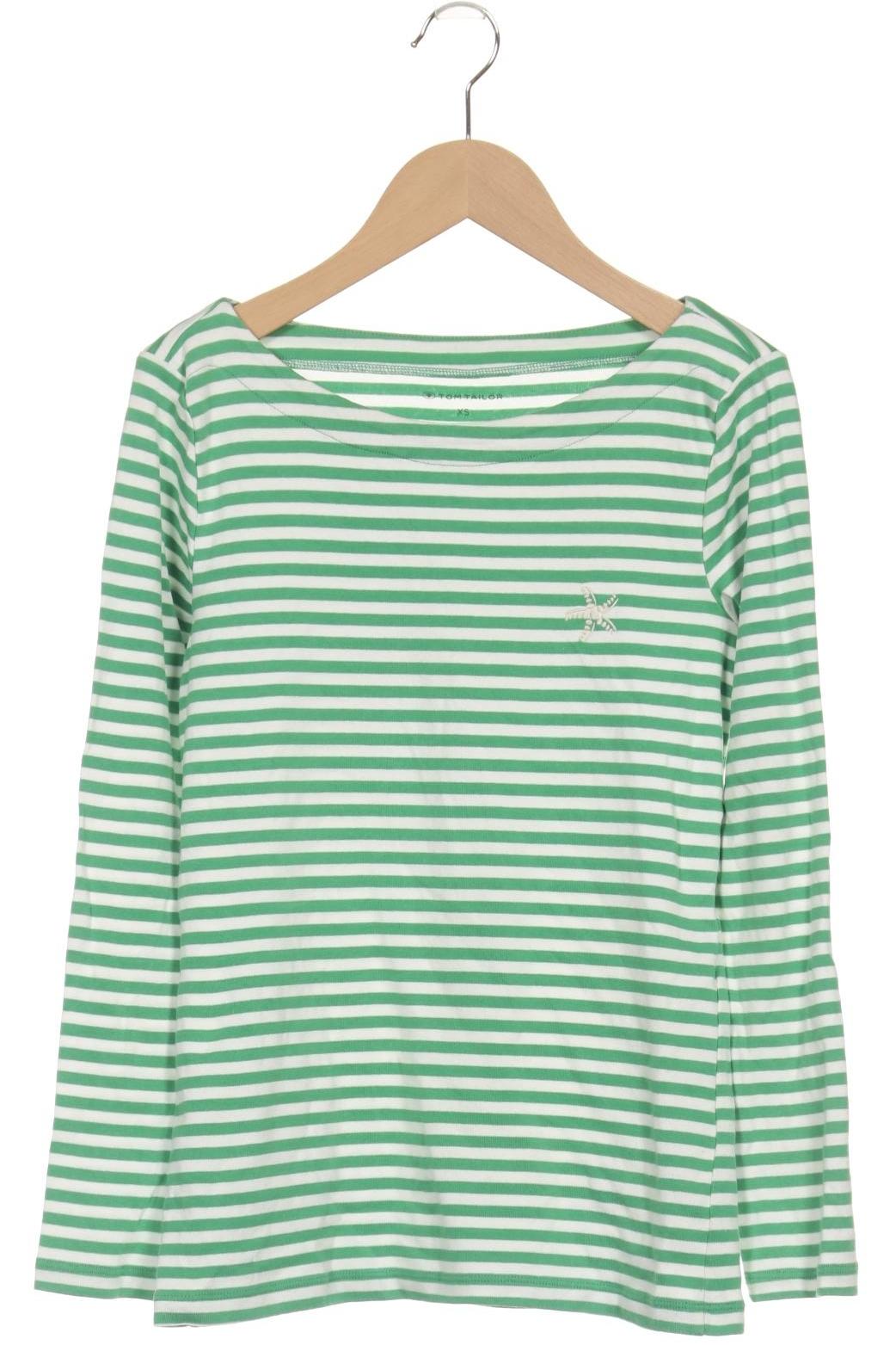 

Tom Tailor Damen Langarmshirt, grün, Gr. 34