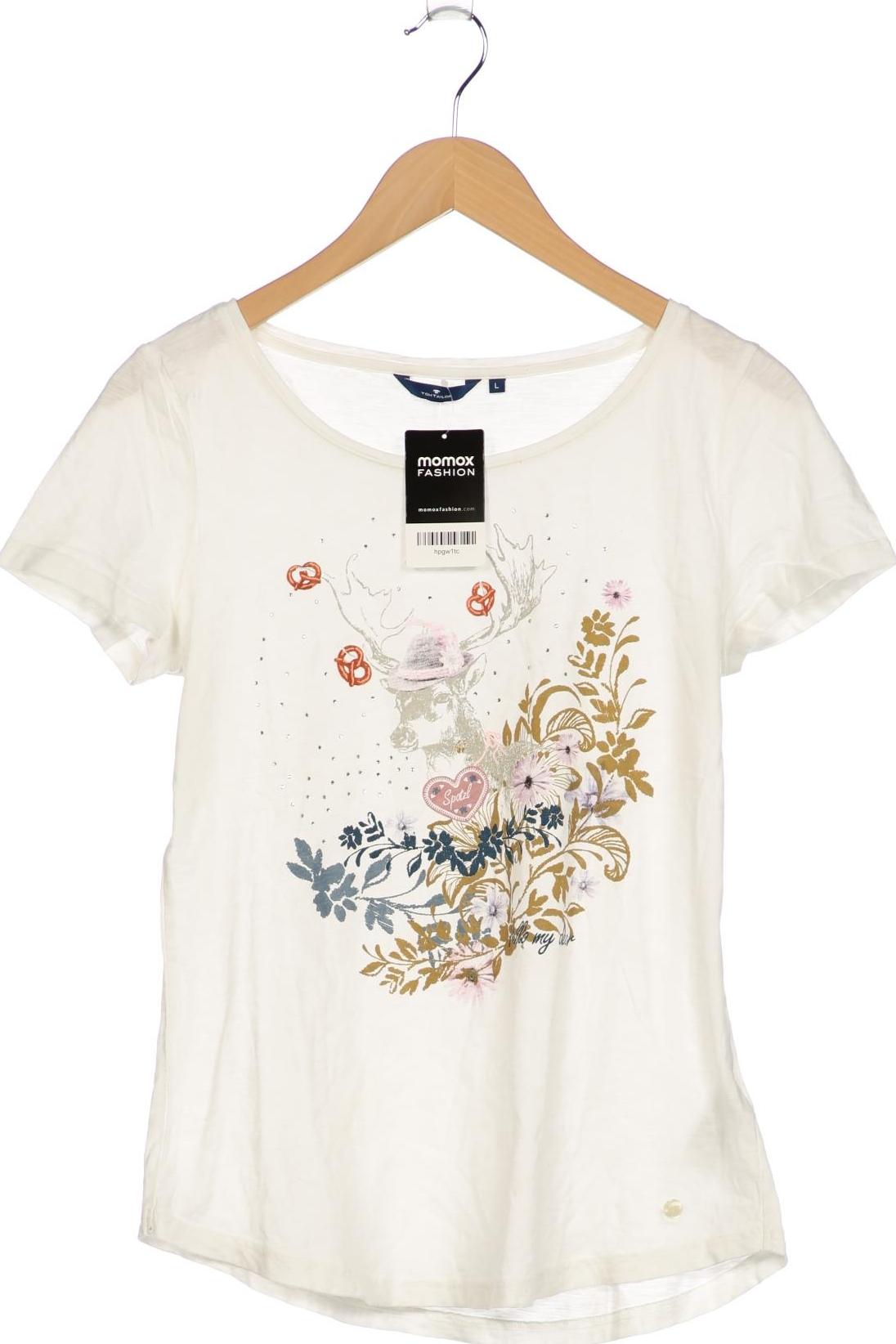 

Tom Tailor Damen T-Shirt, weiß, Gr. 42