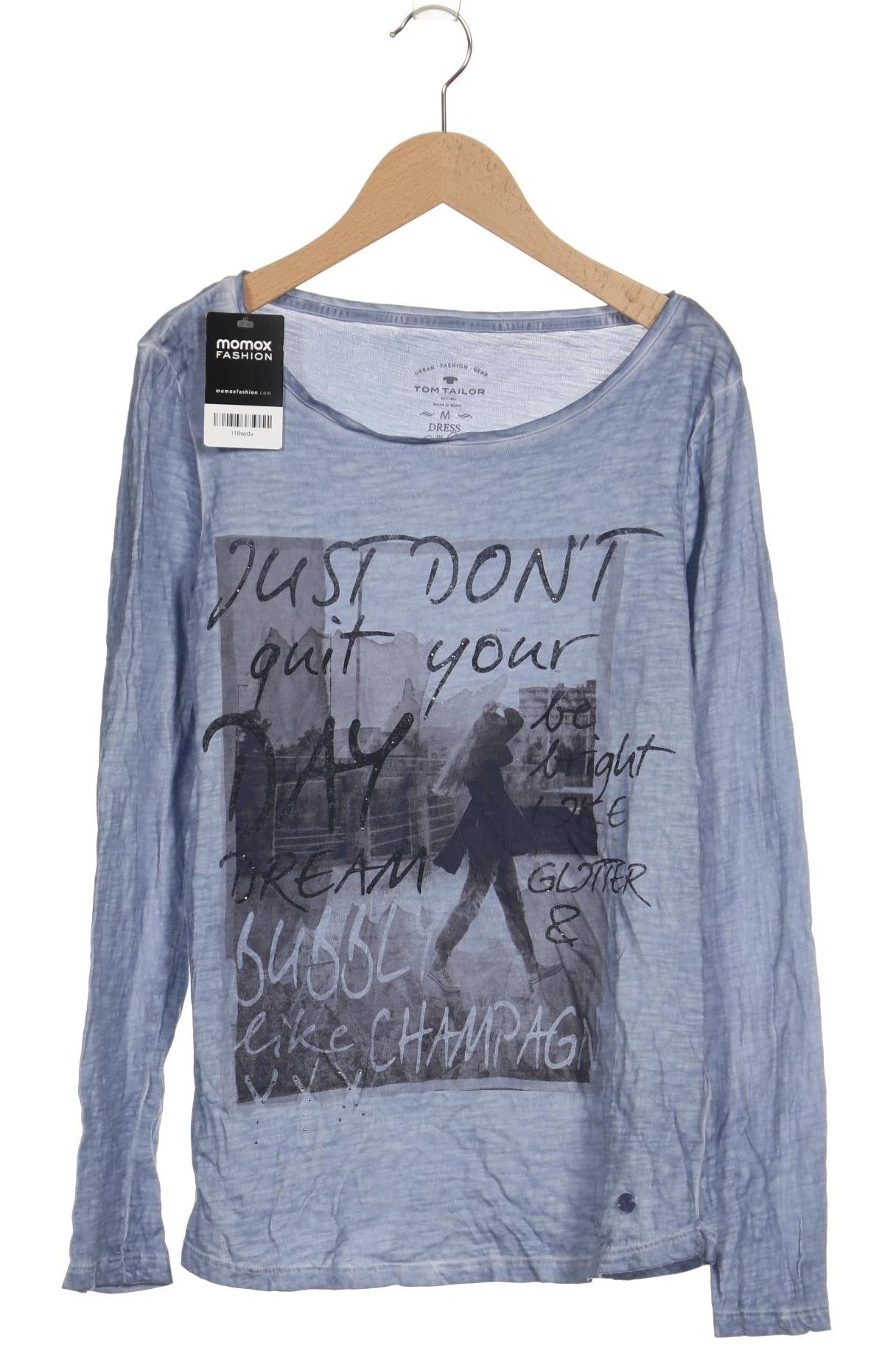 

Tom Tailor Damen Langarmshirt, hellblau, Gr. 38