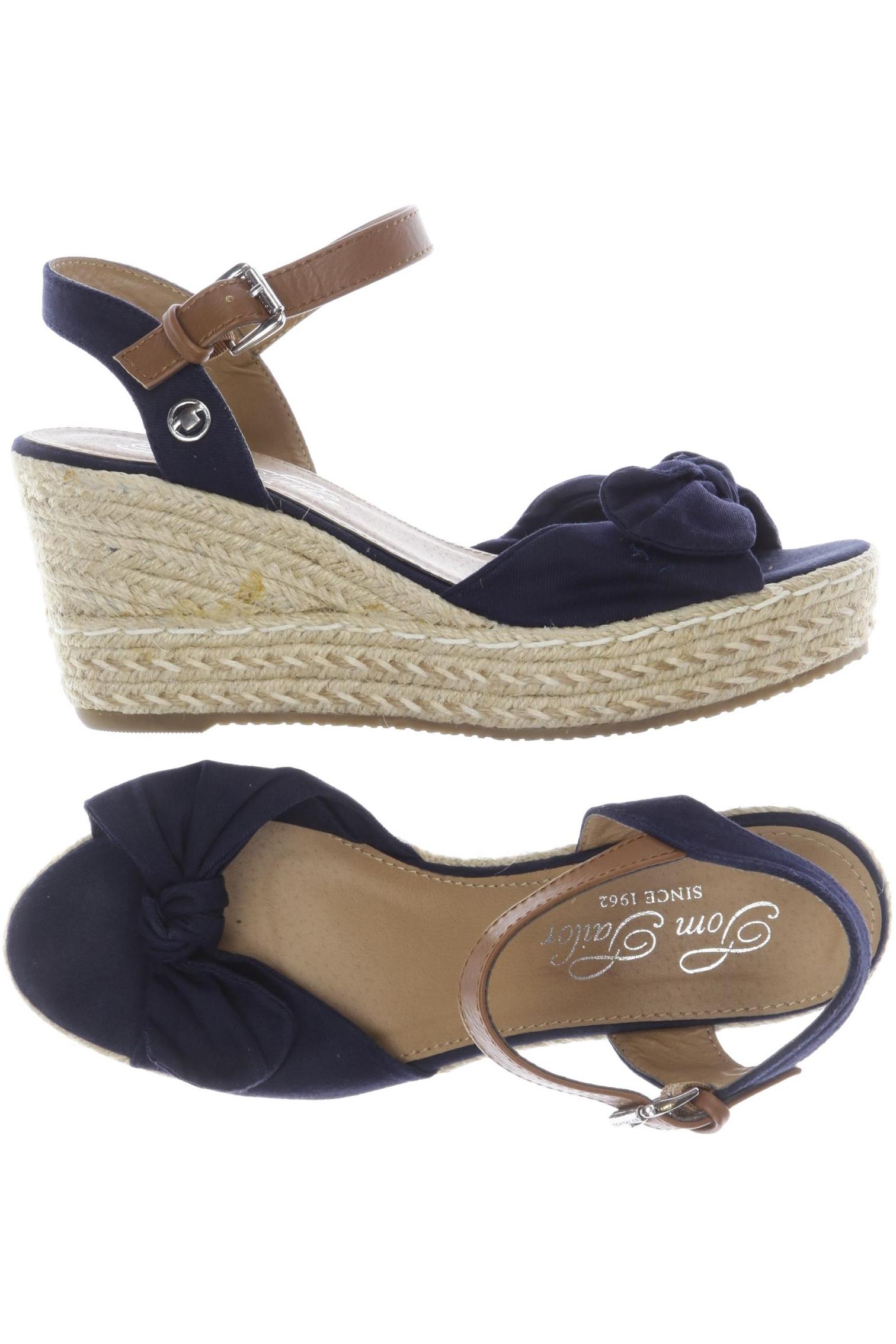

Tom Tailor Damen Sandale, marineblau, Gr. 38