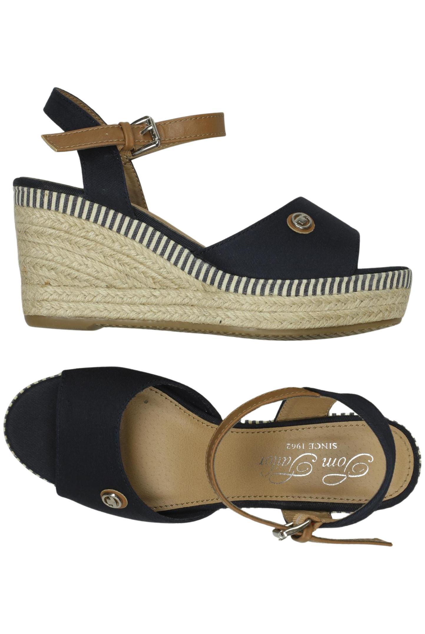 

Tom Tailor Damen Sandale, marineblau, Gr. 37