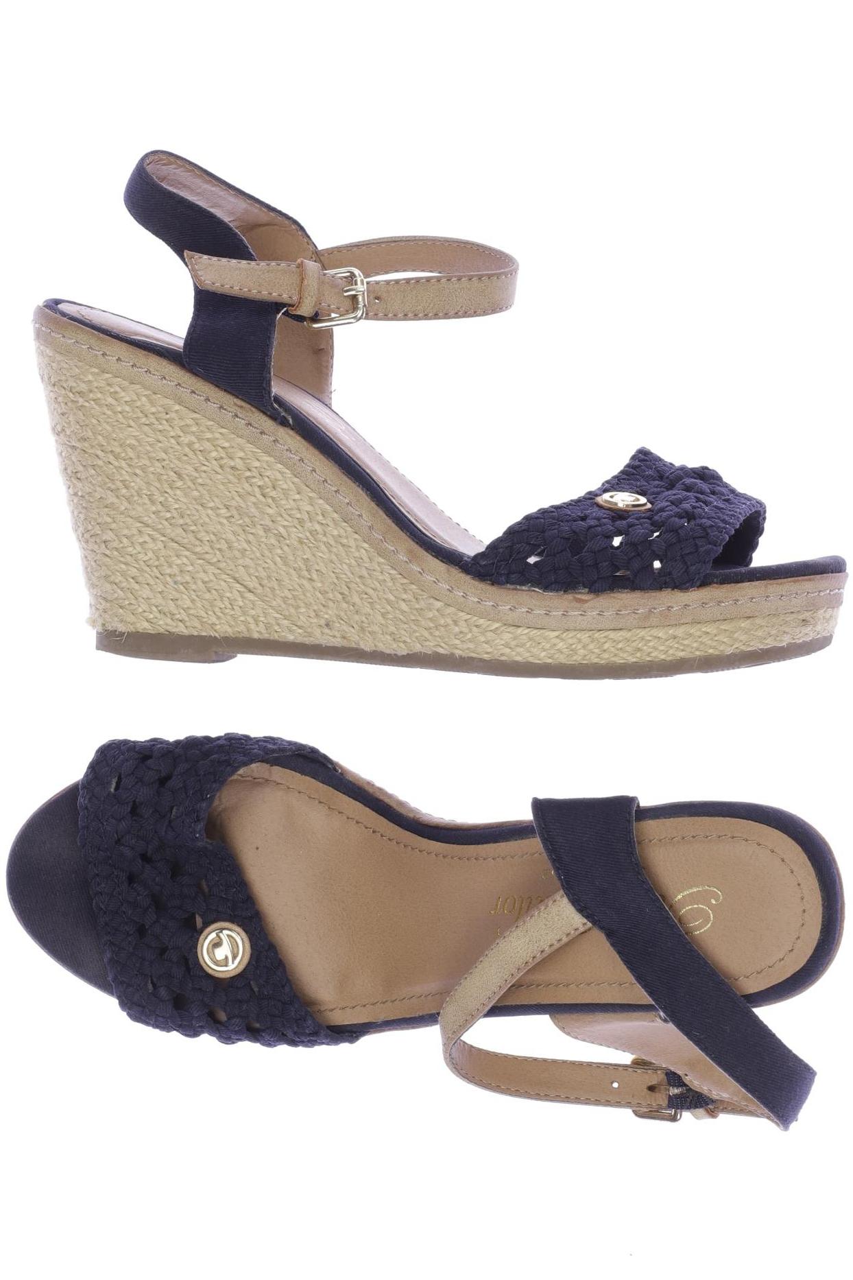 

Tom Tailor Damen Sandale, marineblau, Gr. 37