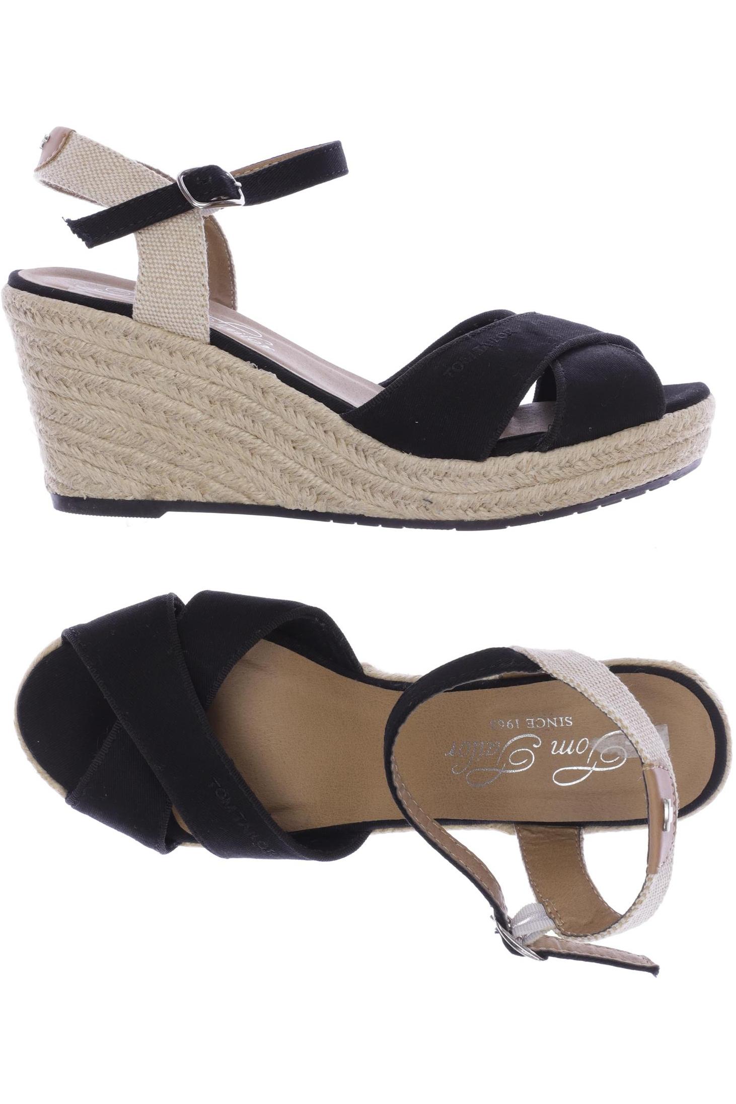 

Tom Tailor Damen Sandale, schwarz