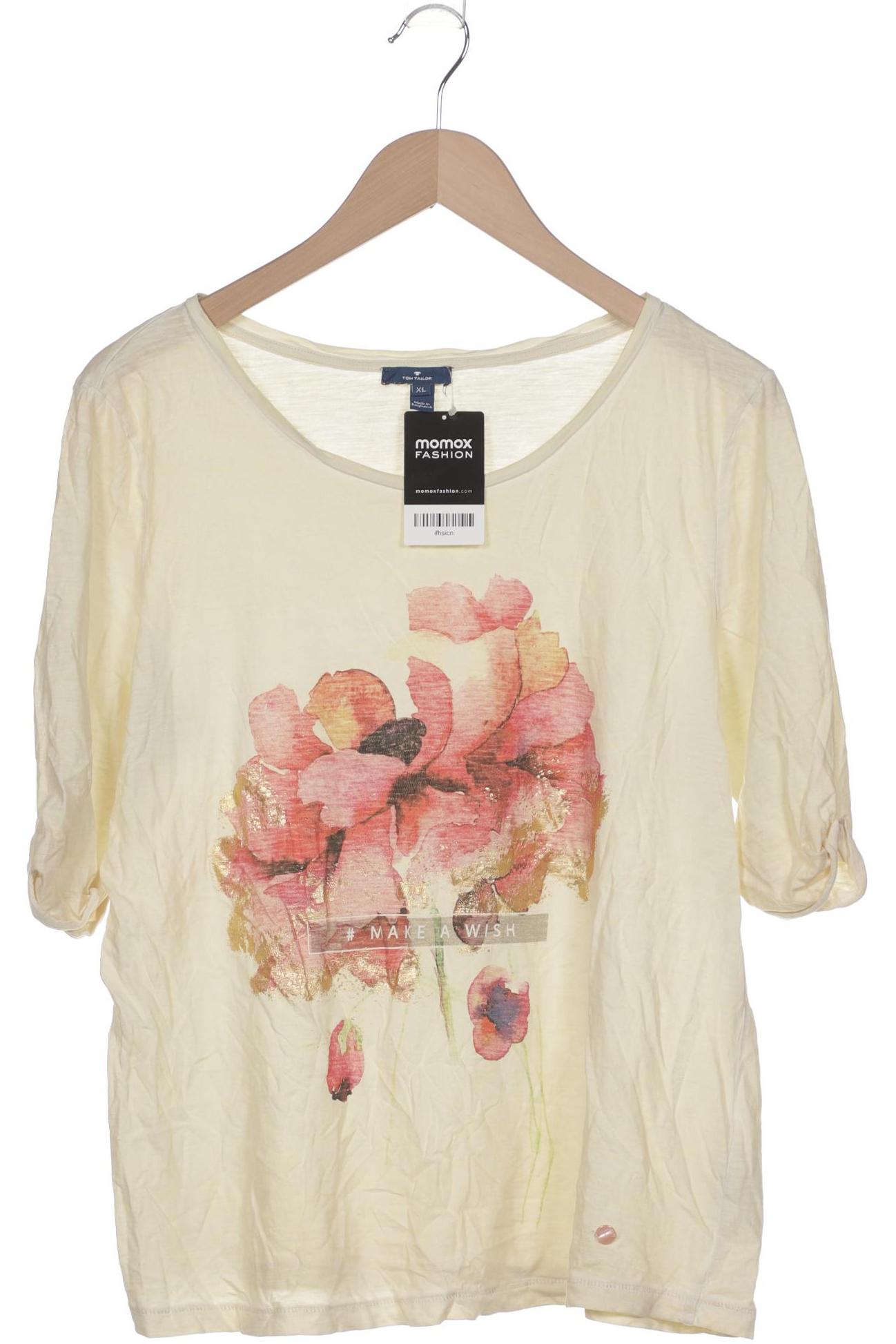 

Tom Tailor Damen T-Shirt, beige, Gr. 44