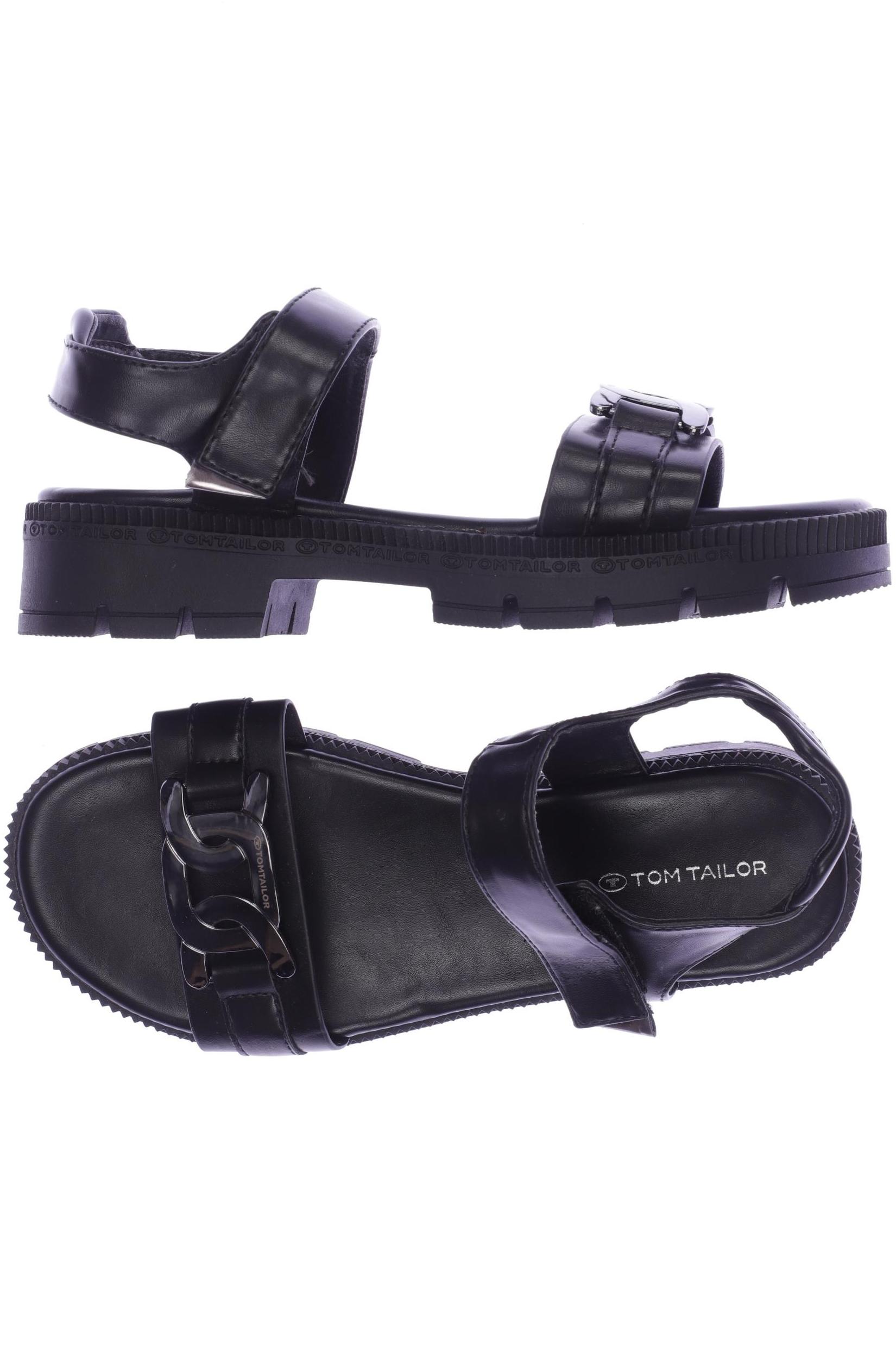 

Tom Tailor Damen Sandale, schwarz, Gr. 38