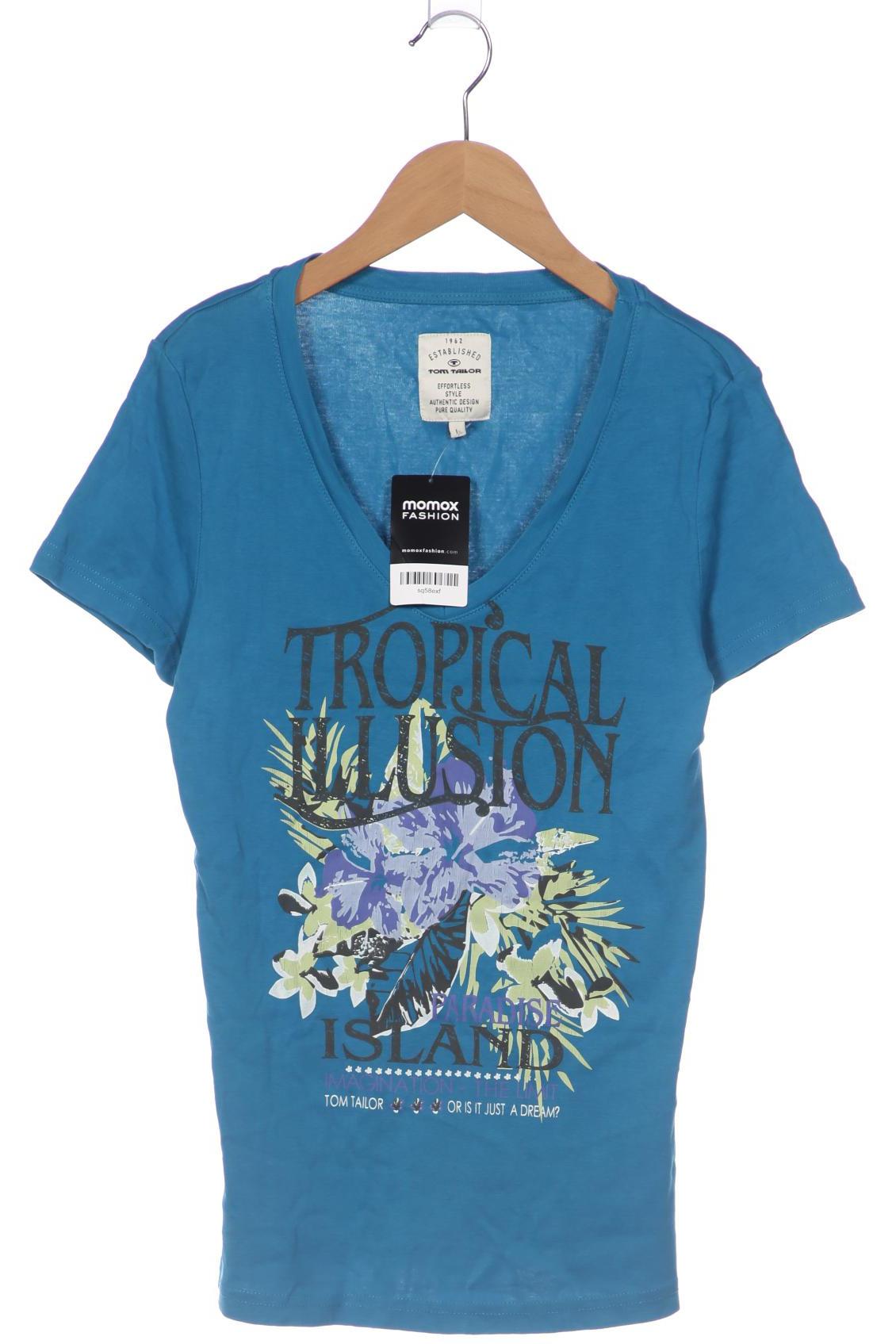 

Tom Tailor Damen T-Shirt, blau, Gr. 42