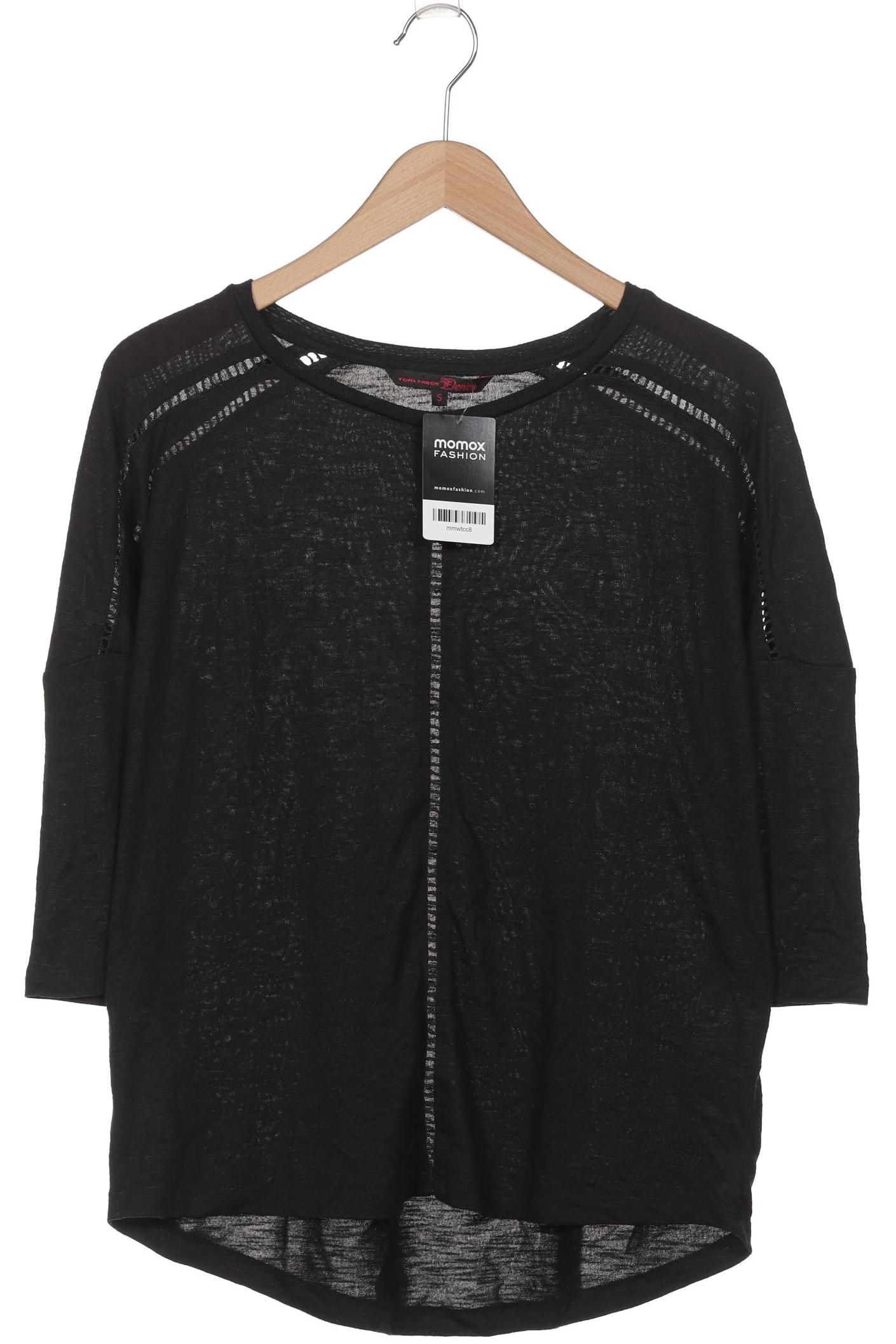 

Tom Tailor Damen Langarmshirt, schwarz, Gr. 36