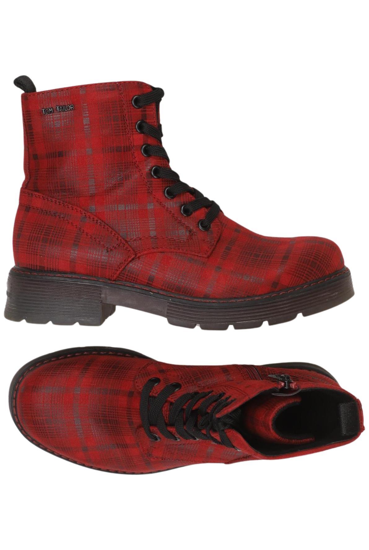 

Tom Tailor Damen Stiefelette, rot, Gr. 37