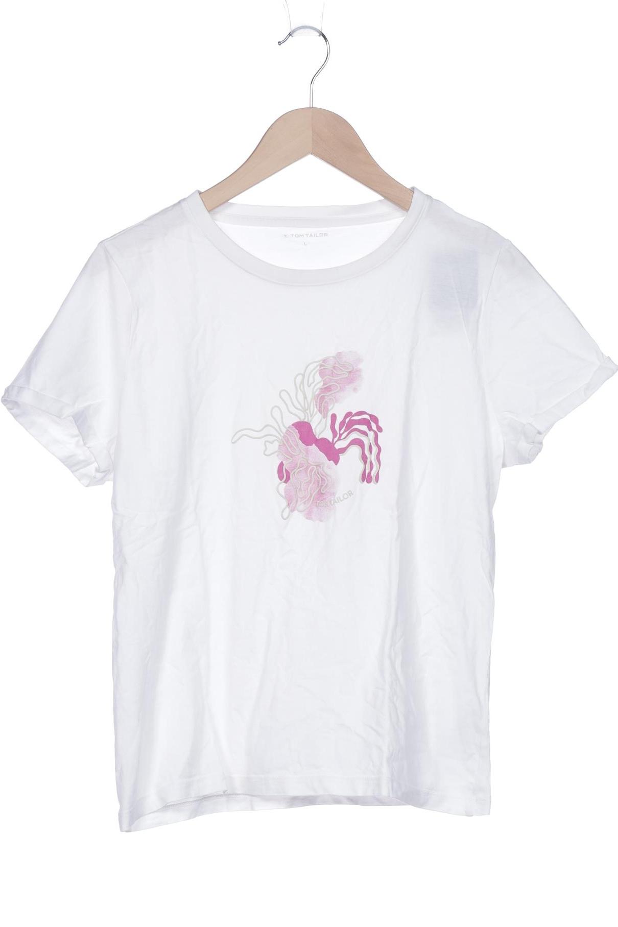 

Tom Tailor Damen T-Shirt, weiß, Gr. 42