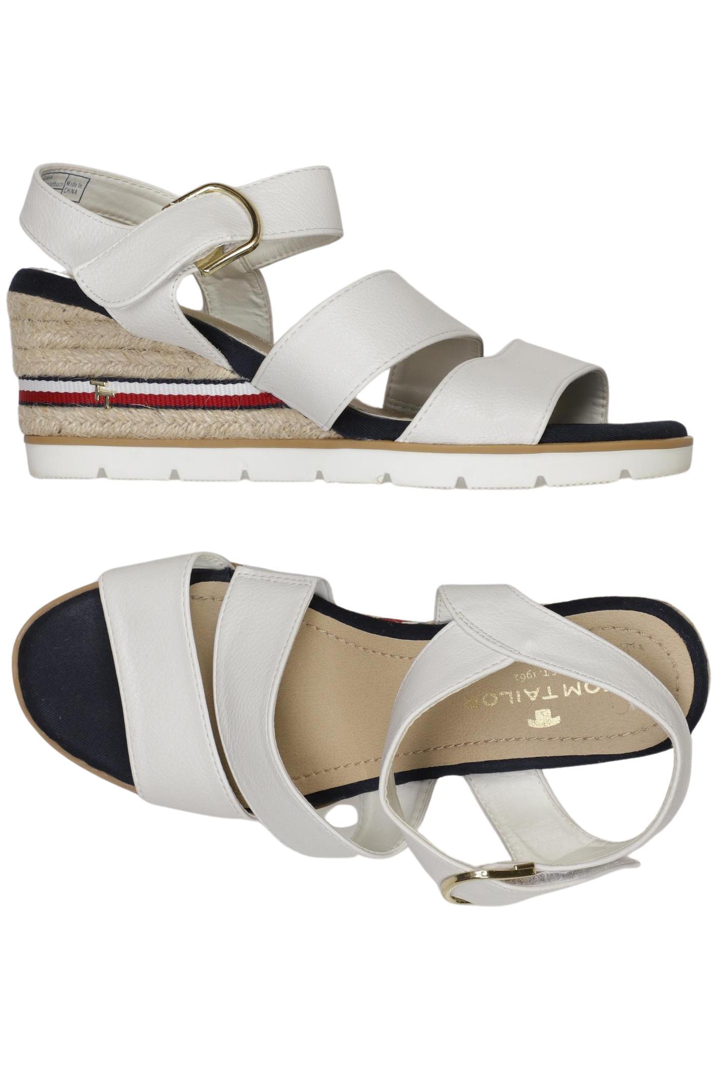 

Tom Tailor Damen Sandale, weiß, Gr. 37