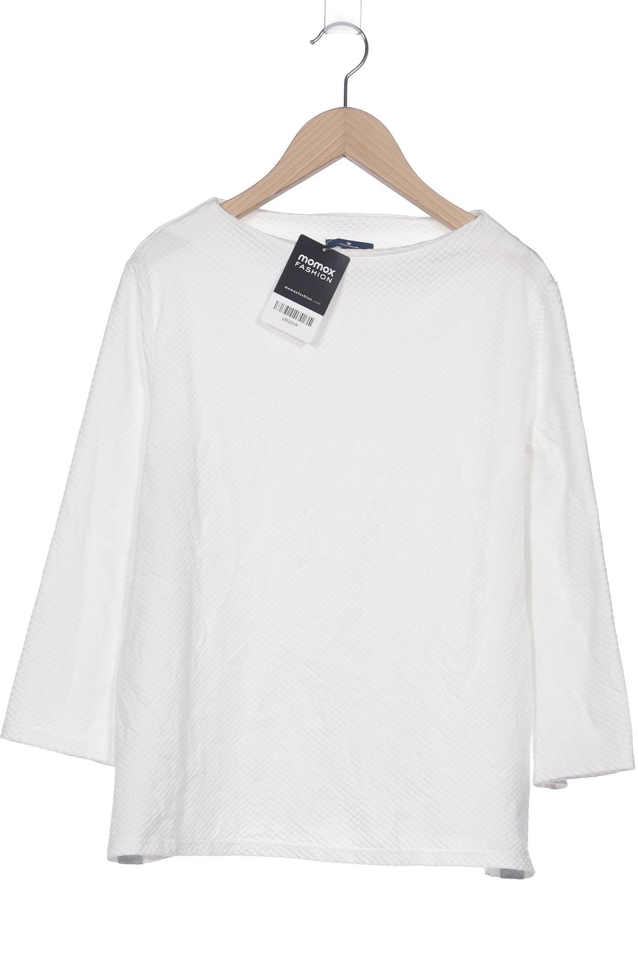 

Tom Tailor Damen Langarmshirt, weiß, Gr. 34