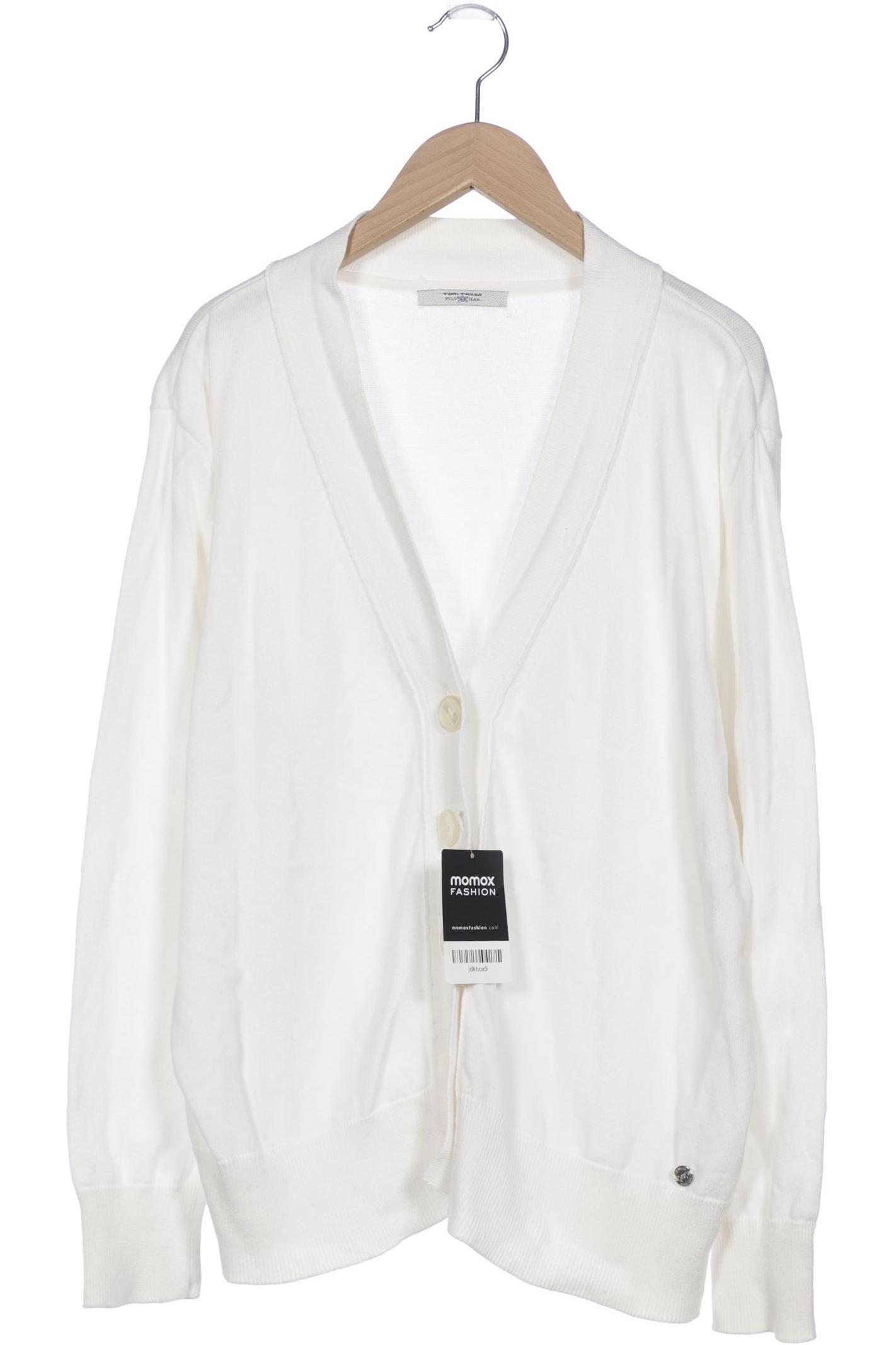 

Tom Tailor Damen Strickjacke, weiß, Gr. 44