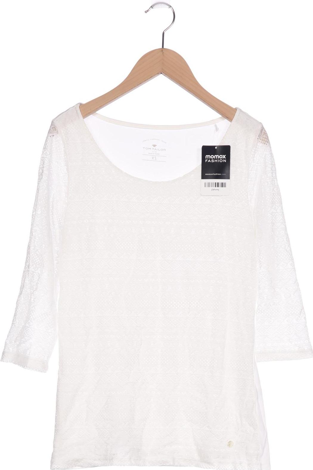 

Tom Tailor Damen Langarmshirt, cremeweiß, Gr. 34