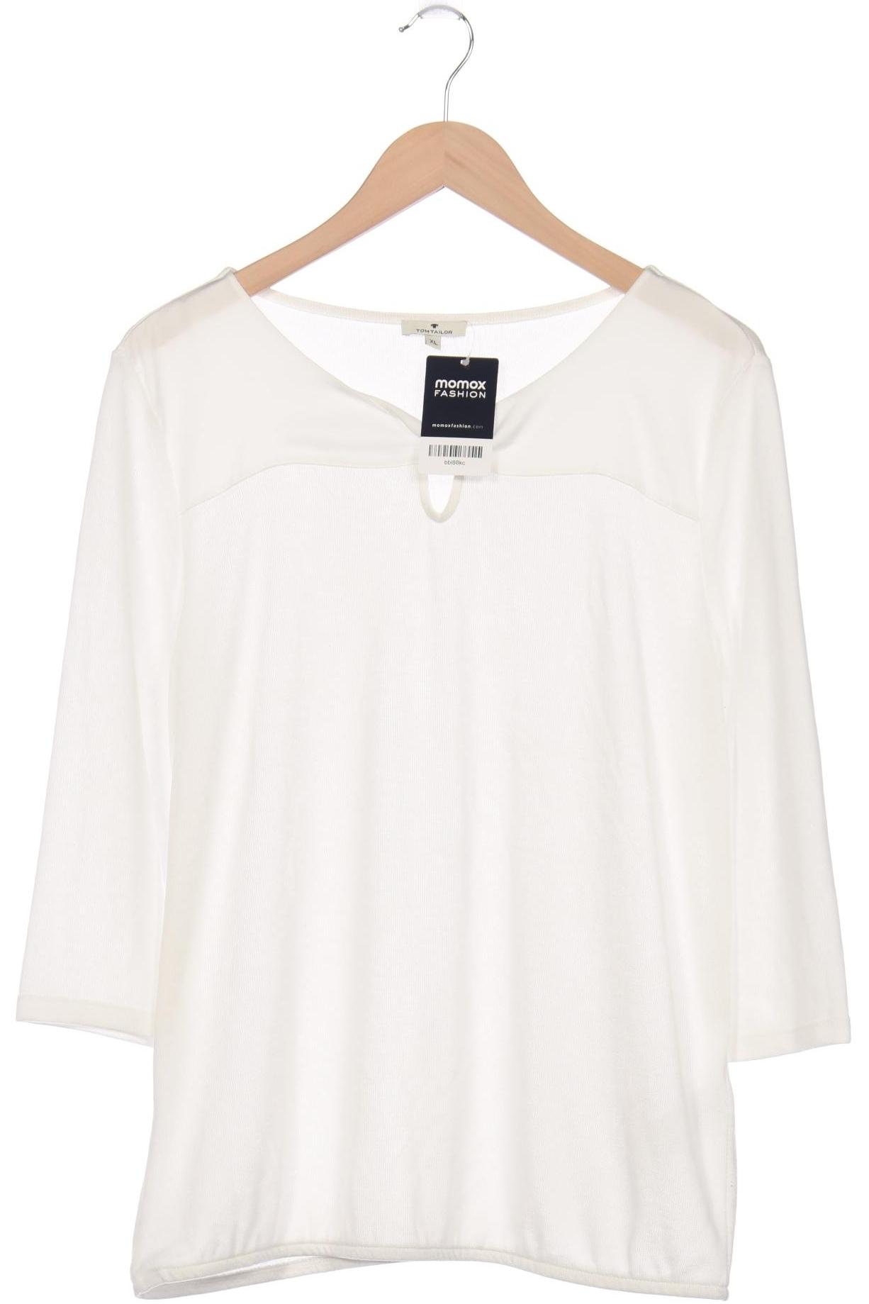 

Tom Tailor Damen Langarmshirt, weiß, Gr. 44
