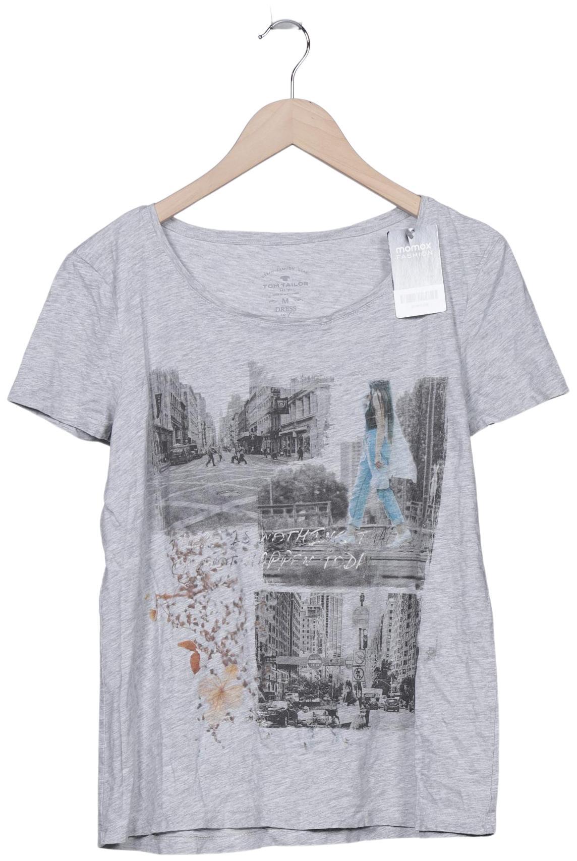 

Tom Tailor Damen T-Shirt, grau, Gr. 38