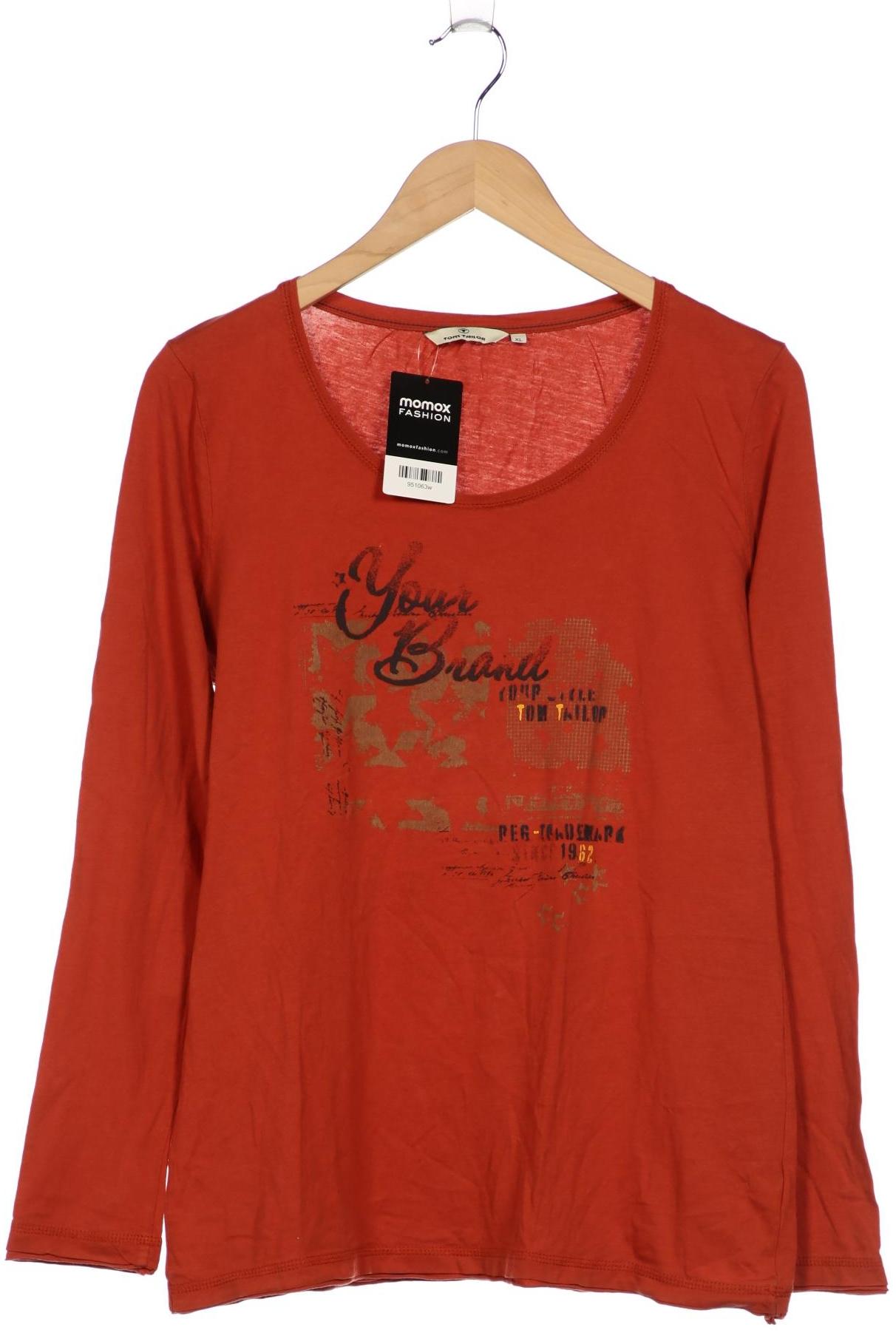 

Tom Tailor Damen Langarmshirt, orange, Gr. 44