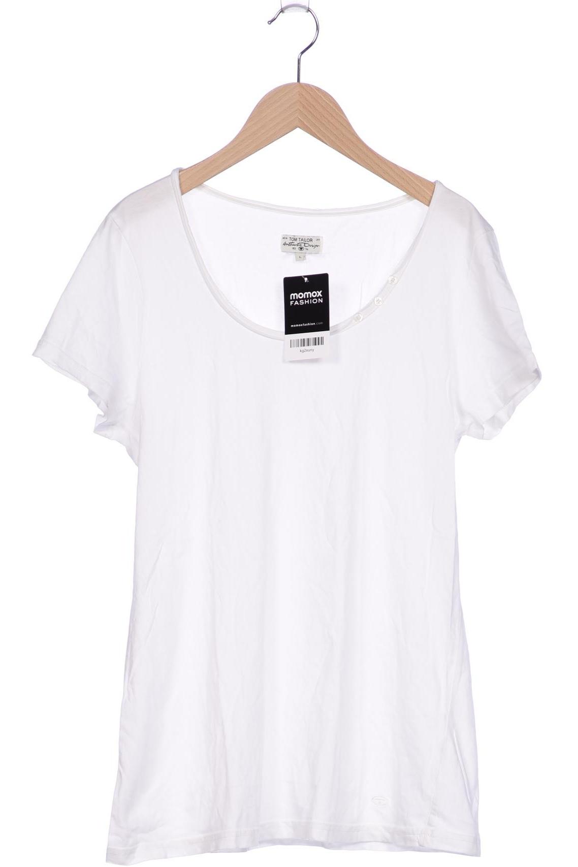 

Tom Tailor Damen T-Shirt, weiß, Gr. 42
